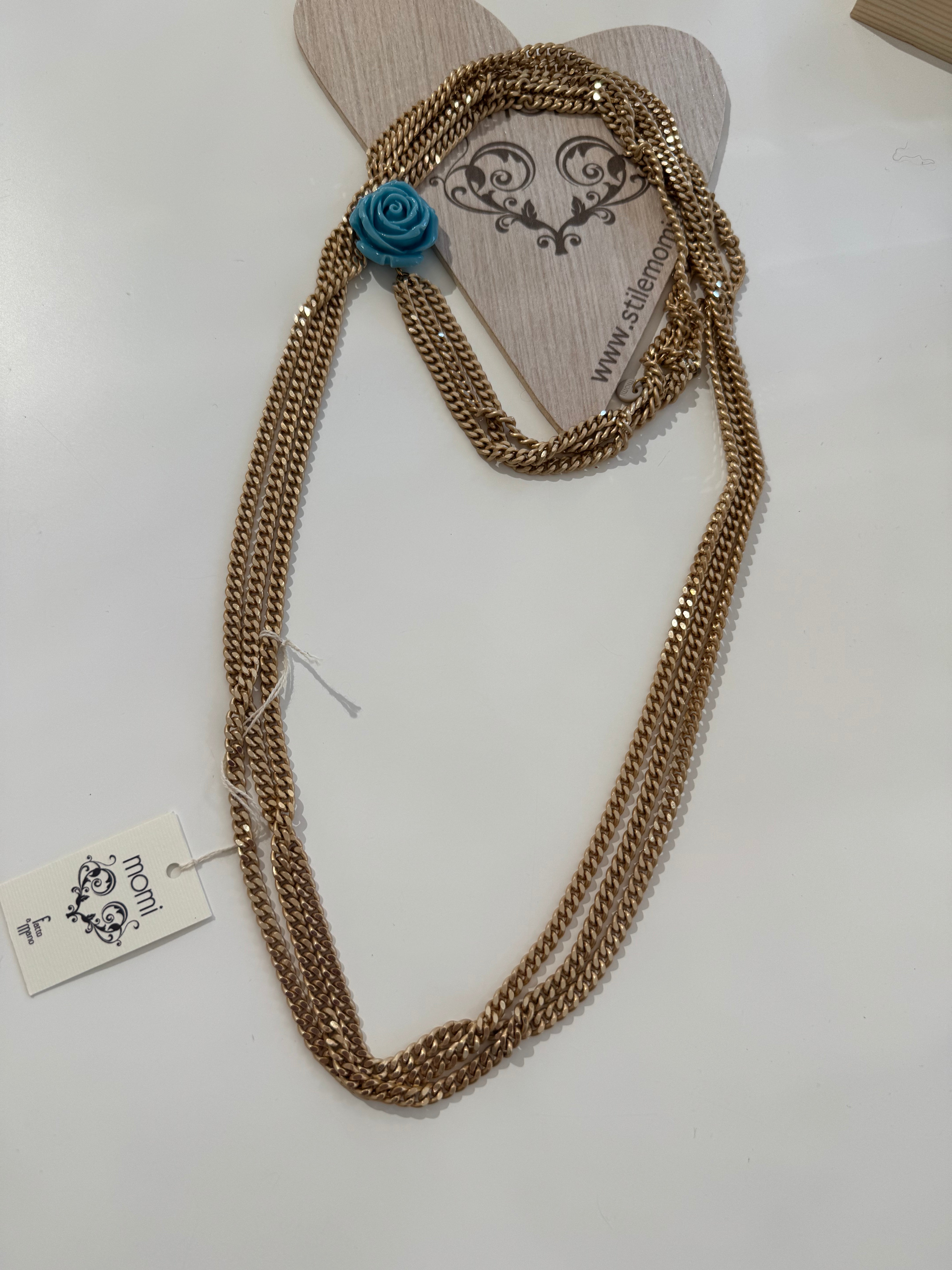 Collana Momi LUNGA CON ROSELLINA