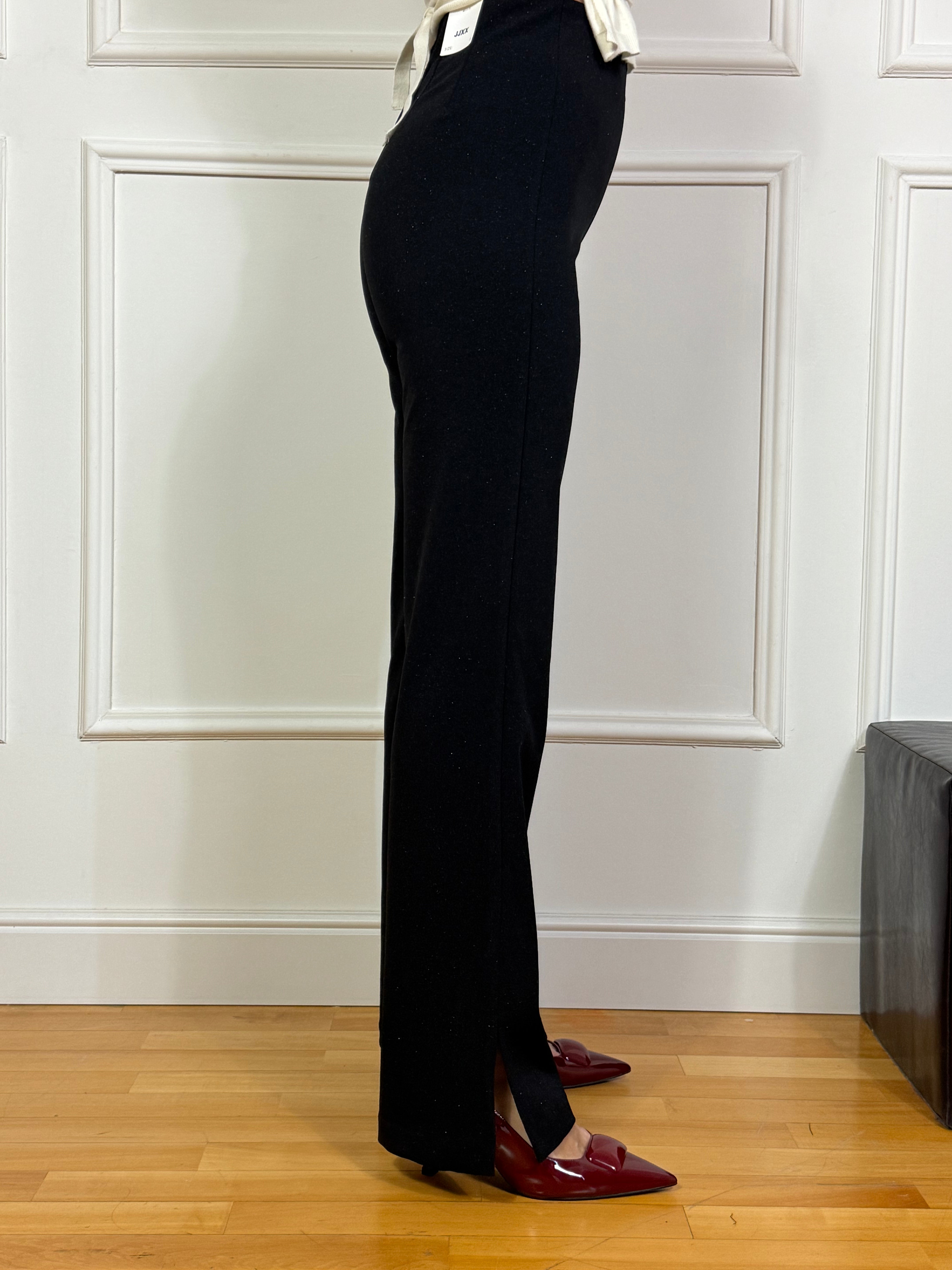 Pantalone JJXX modello NANCY - FLARED GLITTER HIGH WAIST