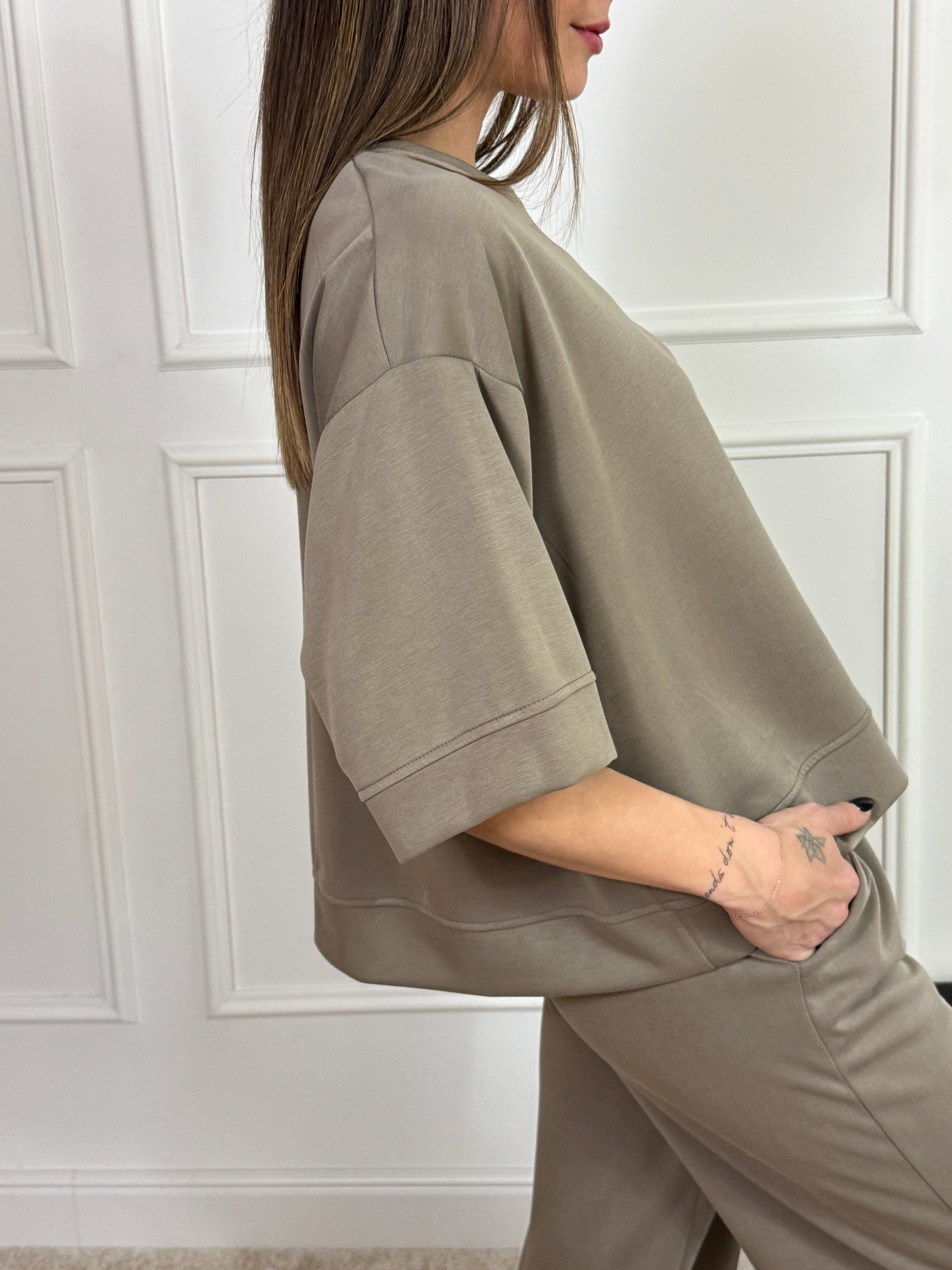 Felpa in tessuto tecnico VICTORIA ILMH manica corta