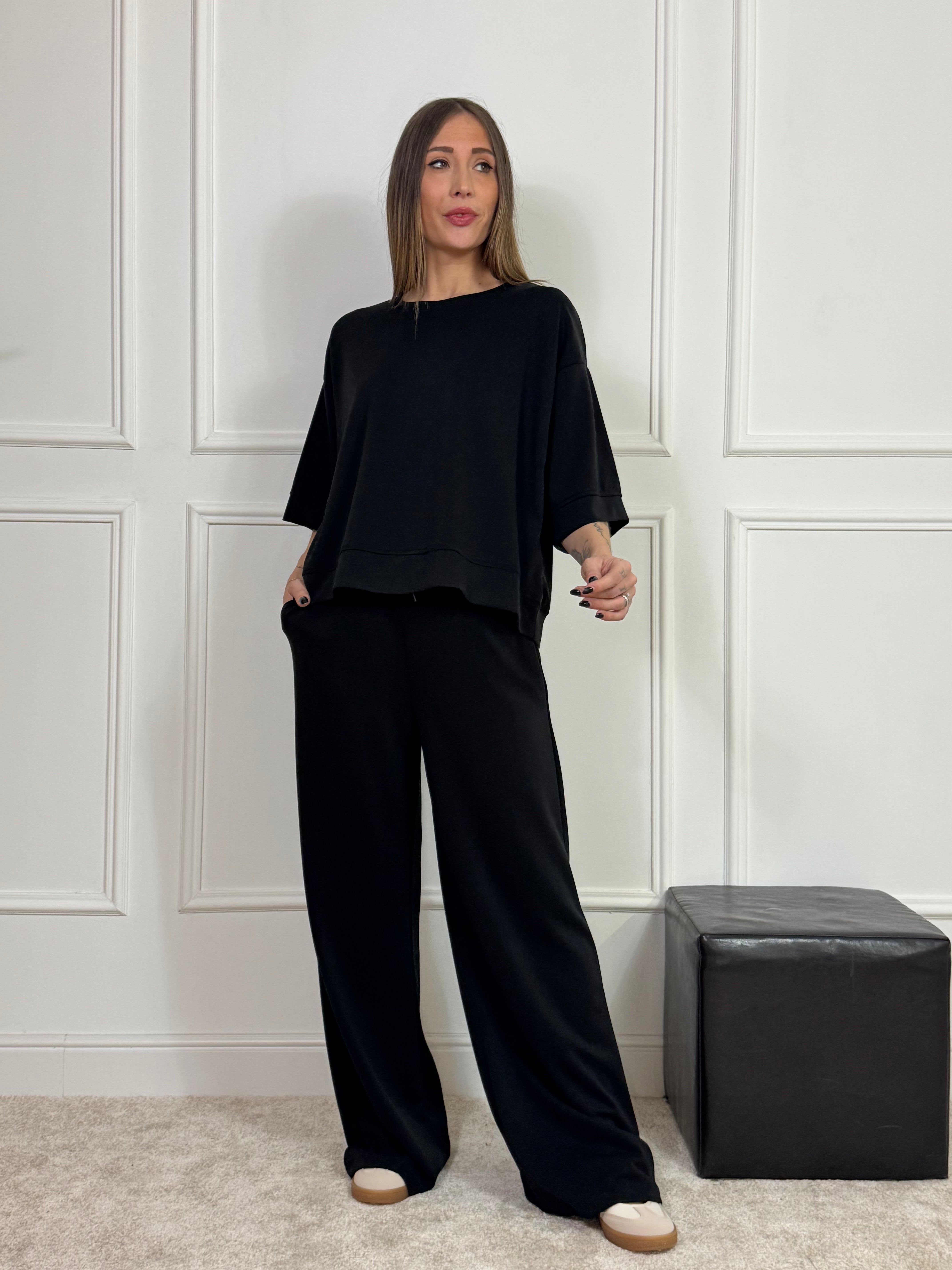 PANTALONE in tessuto tecnico VICTORIA ILMH con coulisse