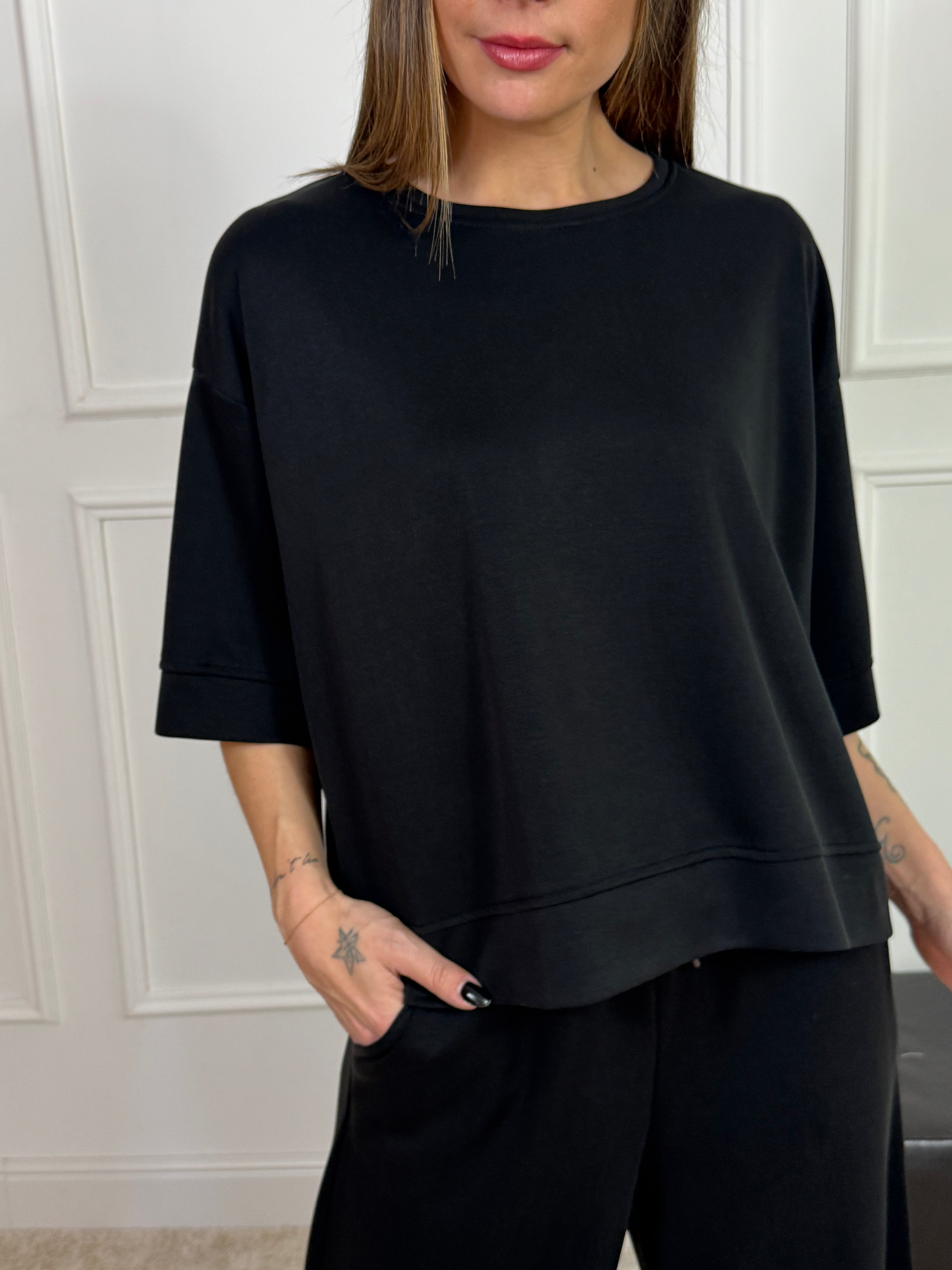 Felpa in tessuto tecnico VICTORIA ILMH manica corta