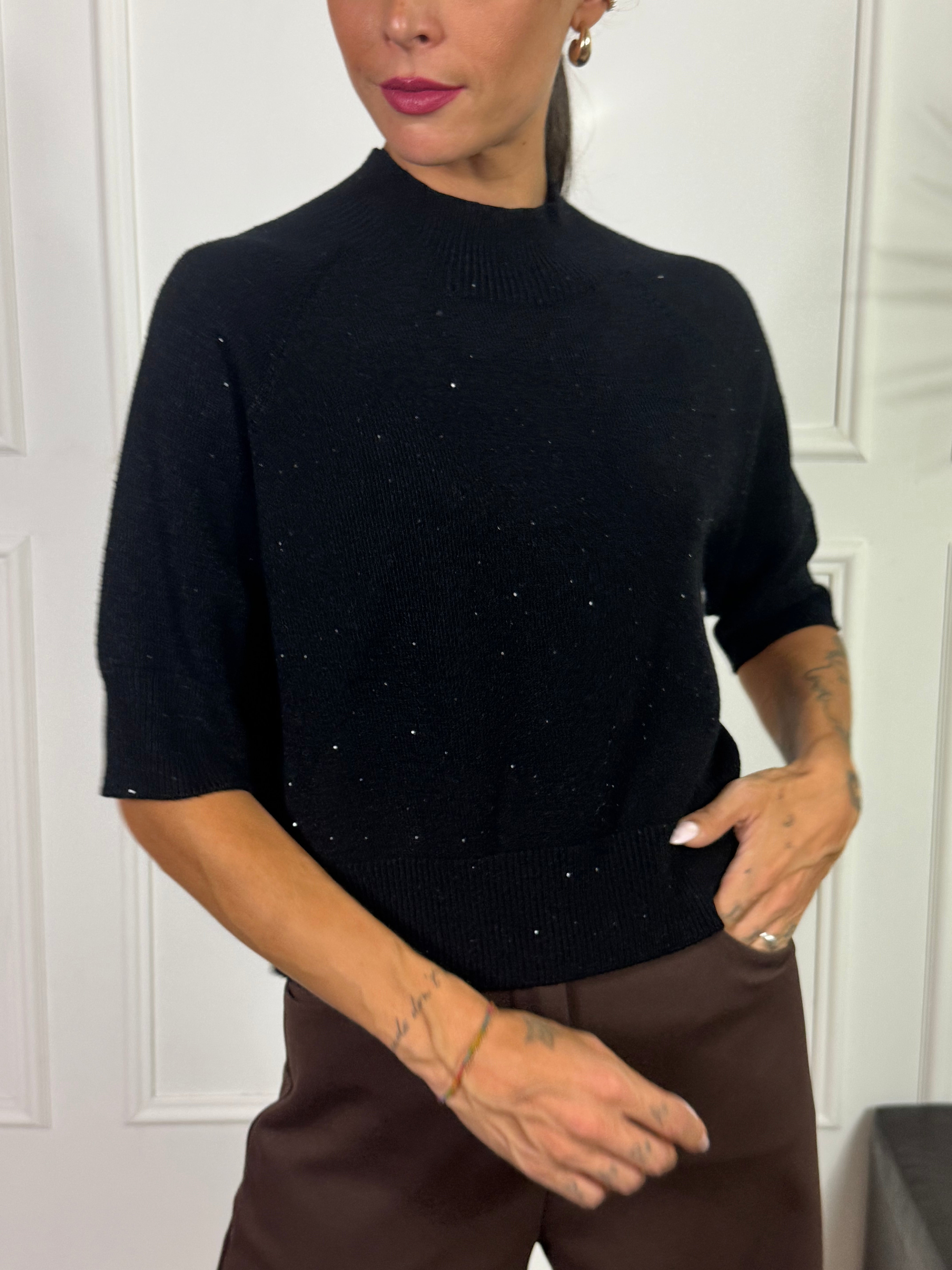 Maglia scatoletta manica media Kontatto BRILLANTINI