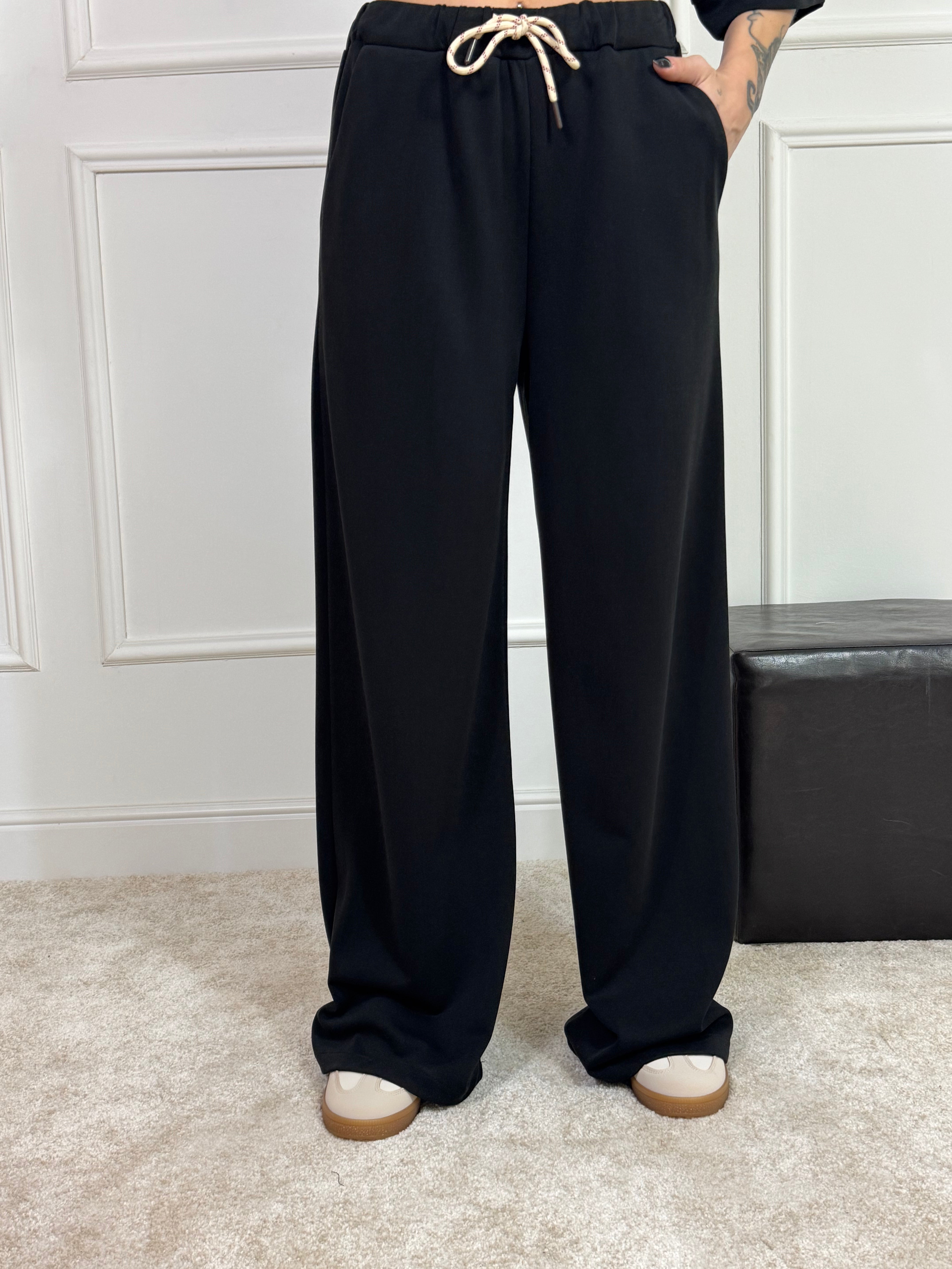 PANTALONE in tessuto tecnico VICTORIA ILMH con coulisse