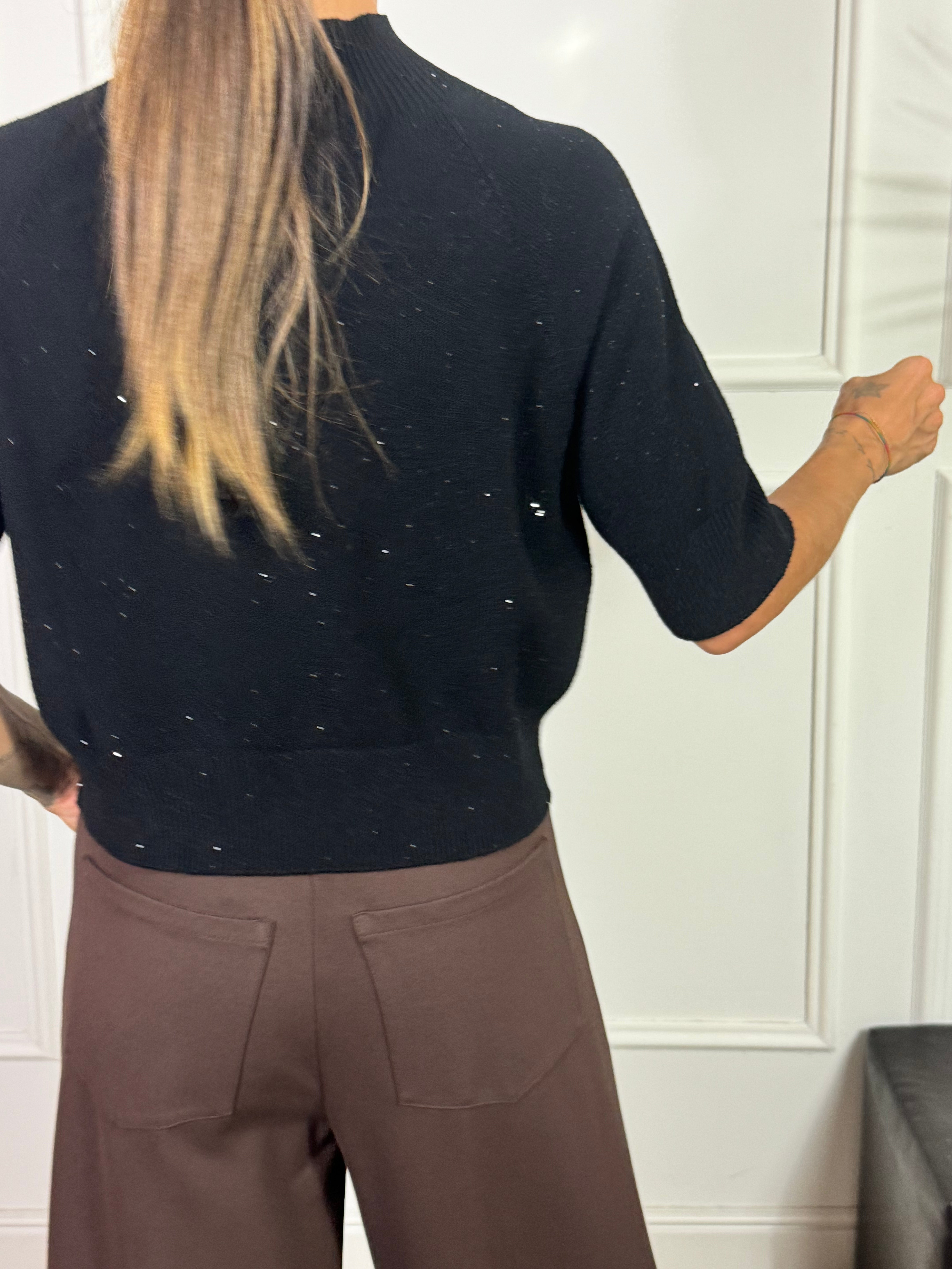 Maglia scatoletta manica media Kontatto BRILLANTINI