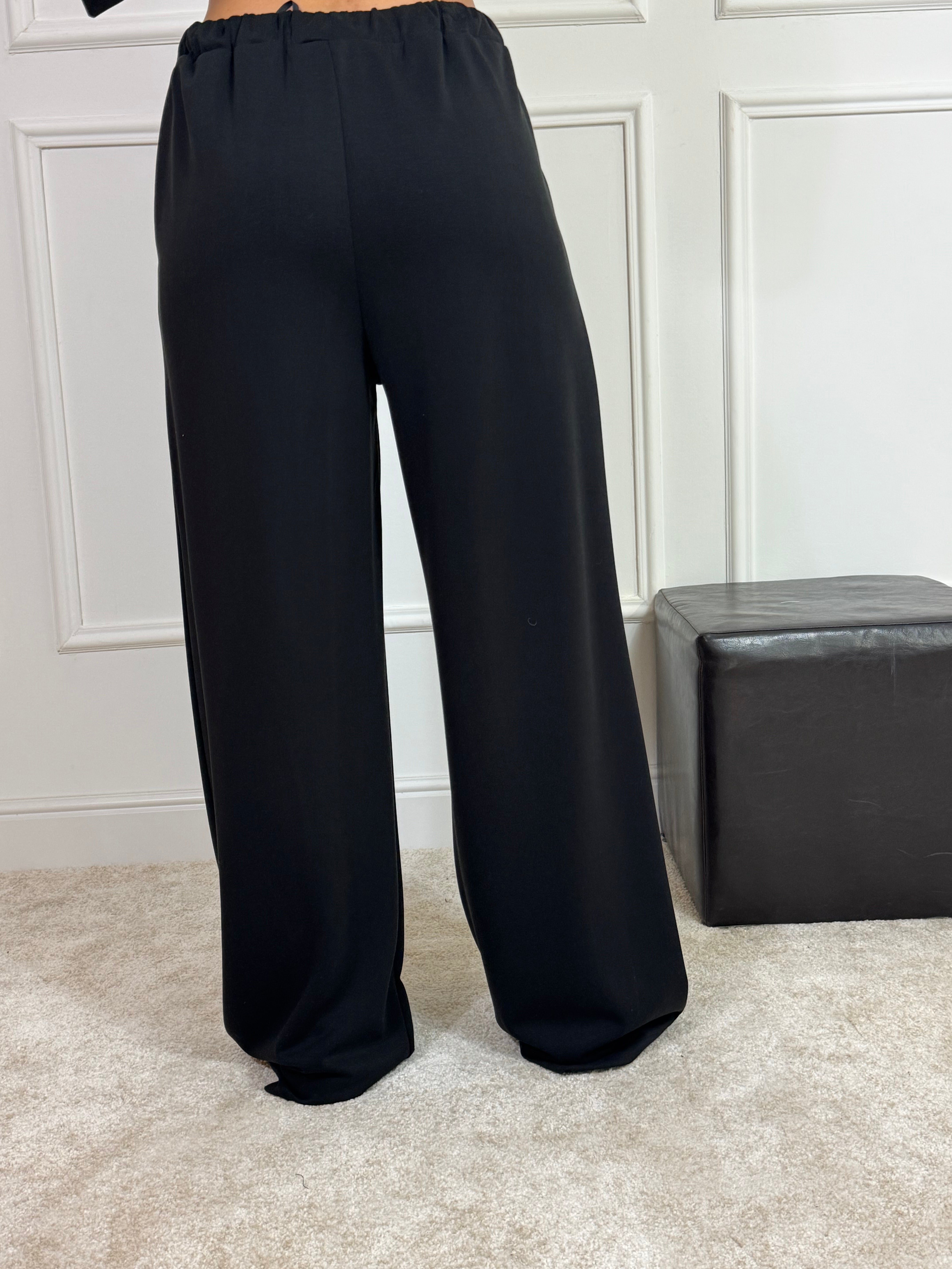 PANTALONE in tessuto tecnico VICTORIA ILMH con coulisse