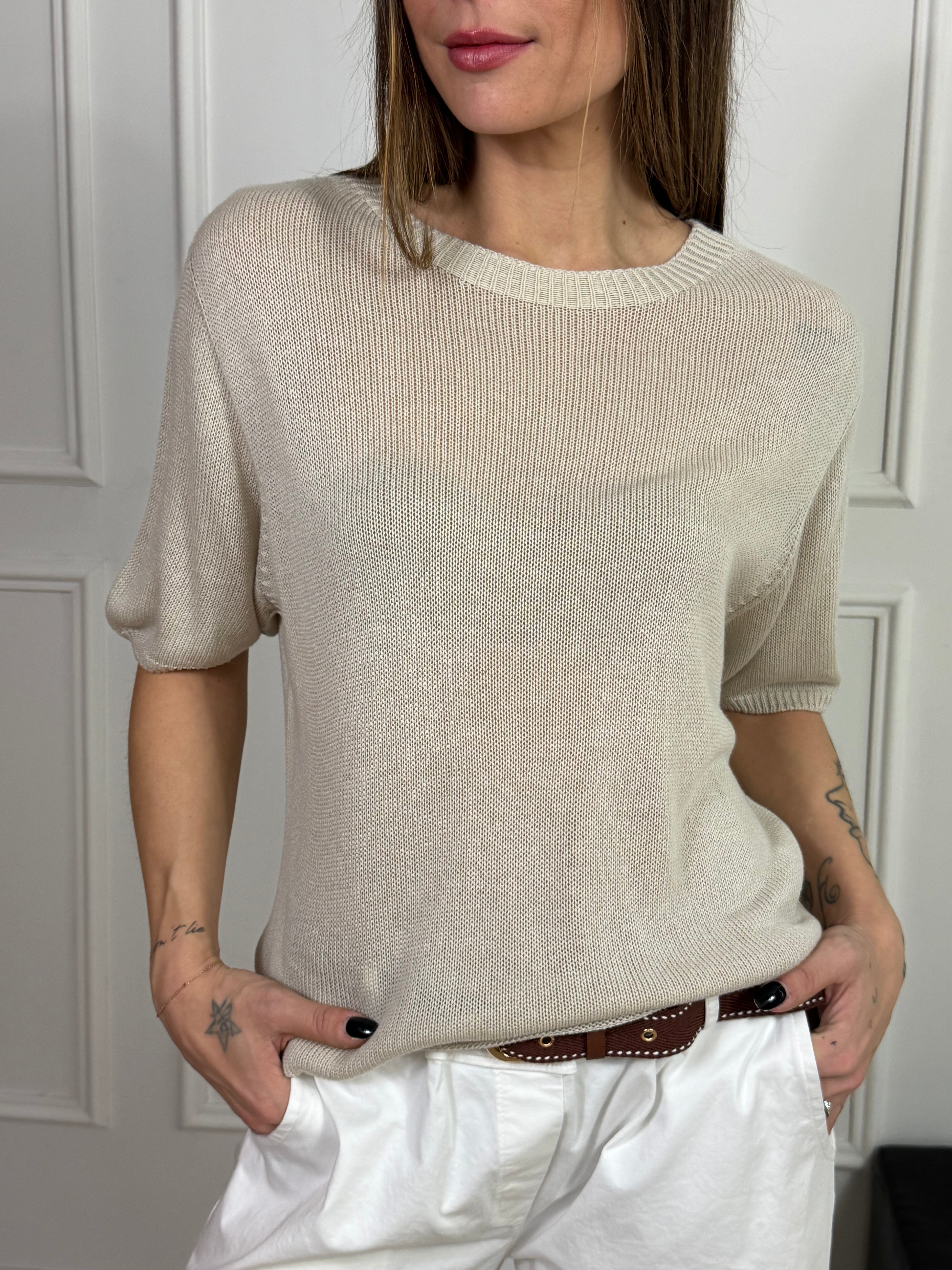 Maglia in misto viscosa Victoria ILMH MANICA CORTA