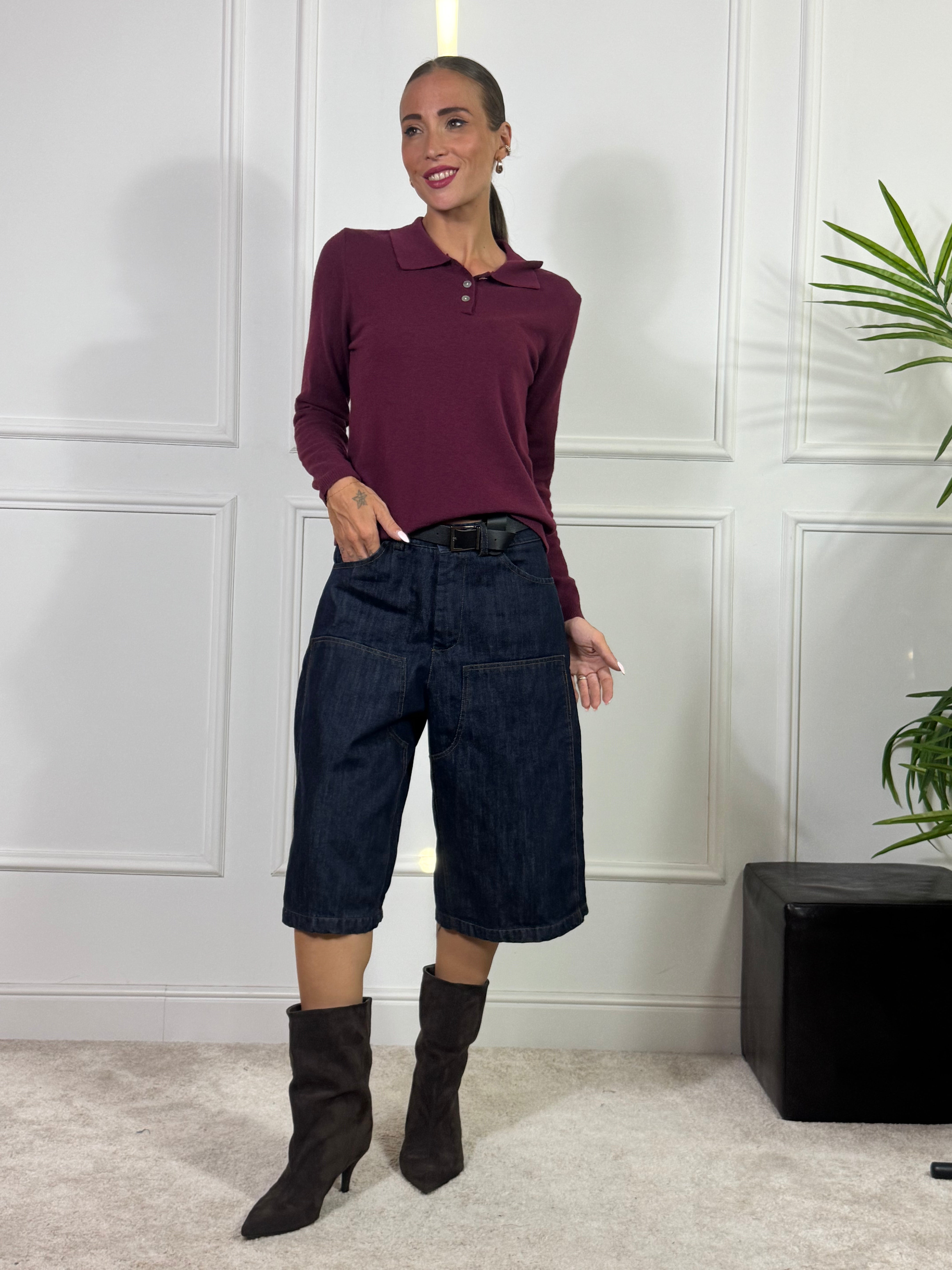Bermuda Susy Mix JEANS CUCITURE OVER