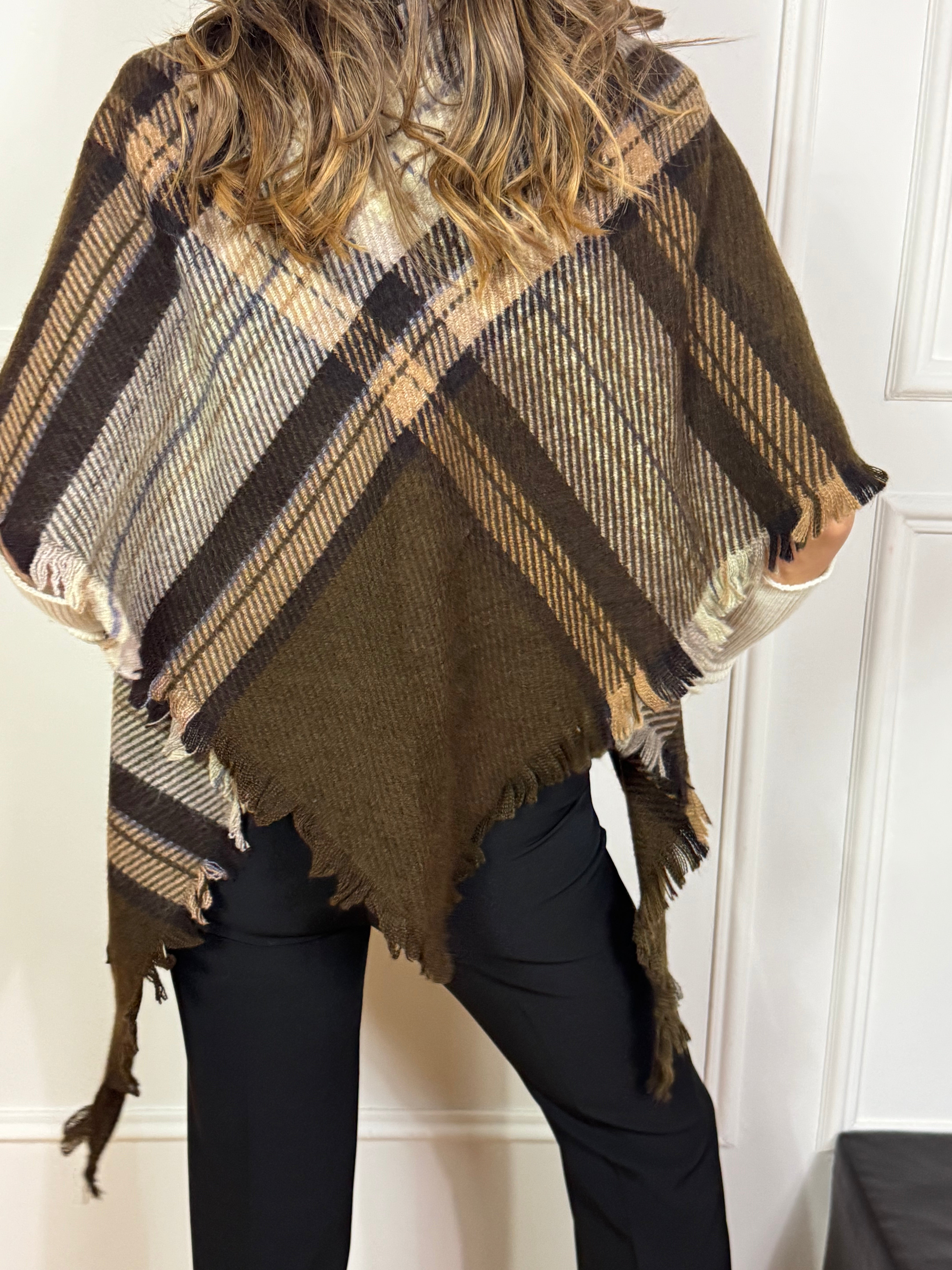 Sciarpa triangolare / Mantella Kontatto fantasia scozzese