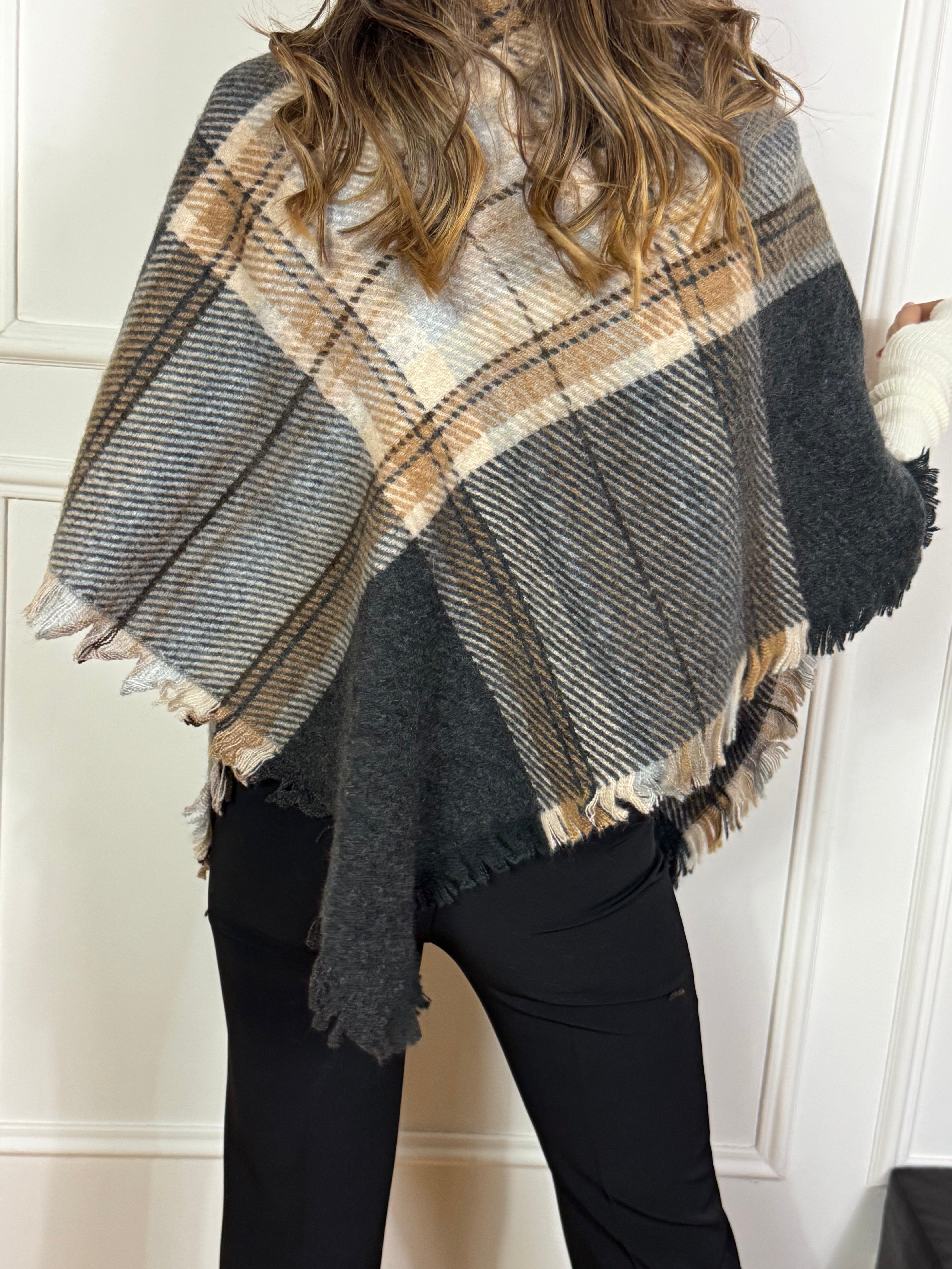 Sciarpa triangolare / Mantella Kontatto fantasia scozzese