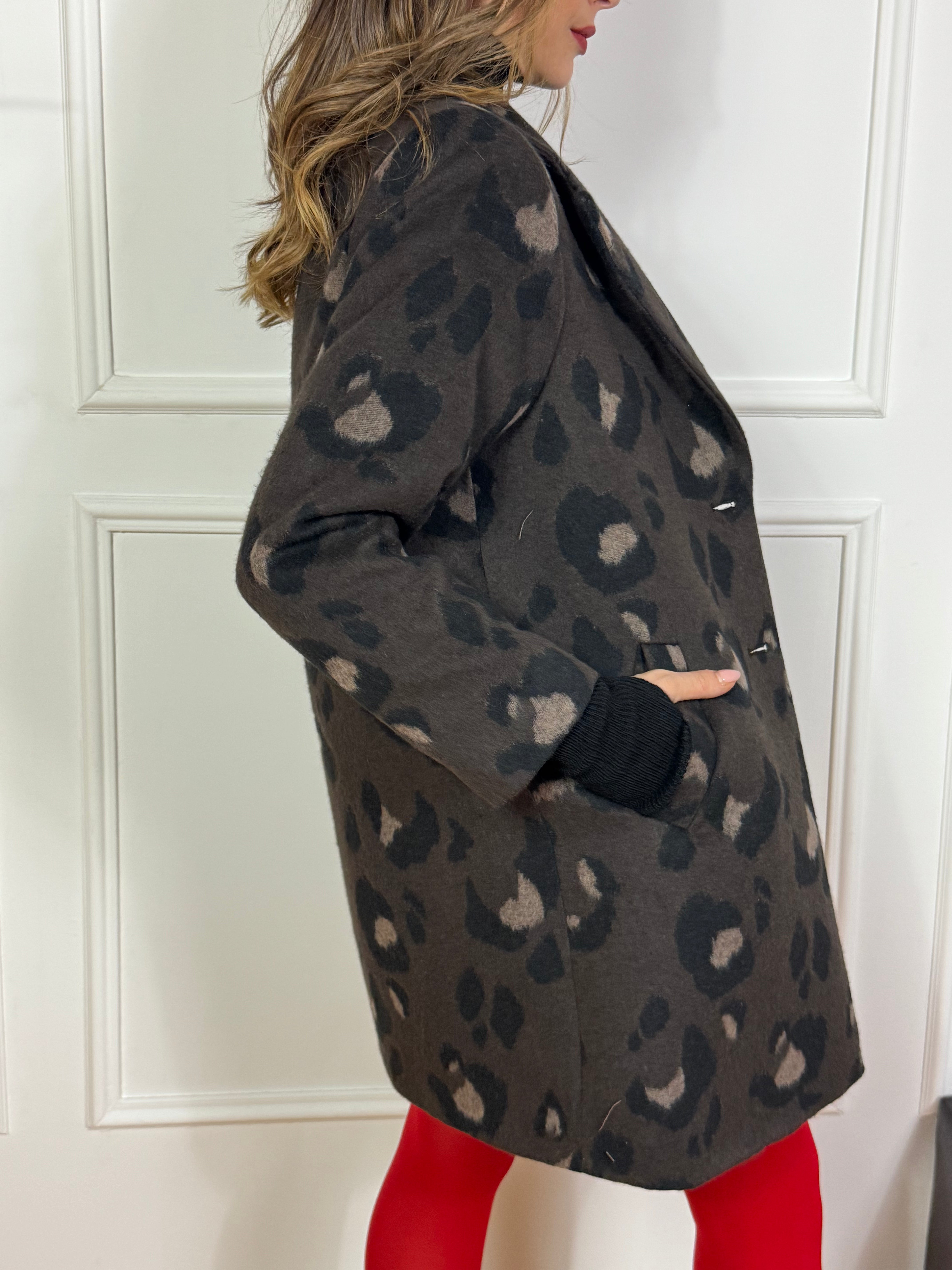 CAPPOTTO Kontatto fantasia MACULATA ANIMALIER