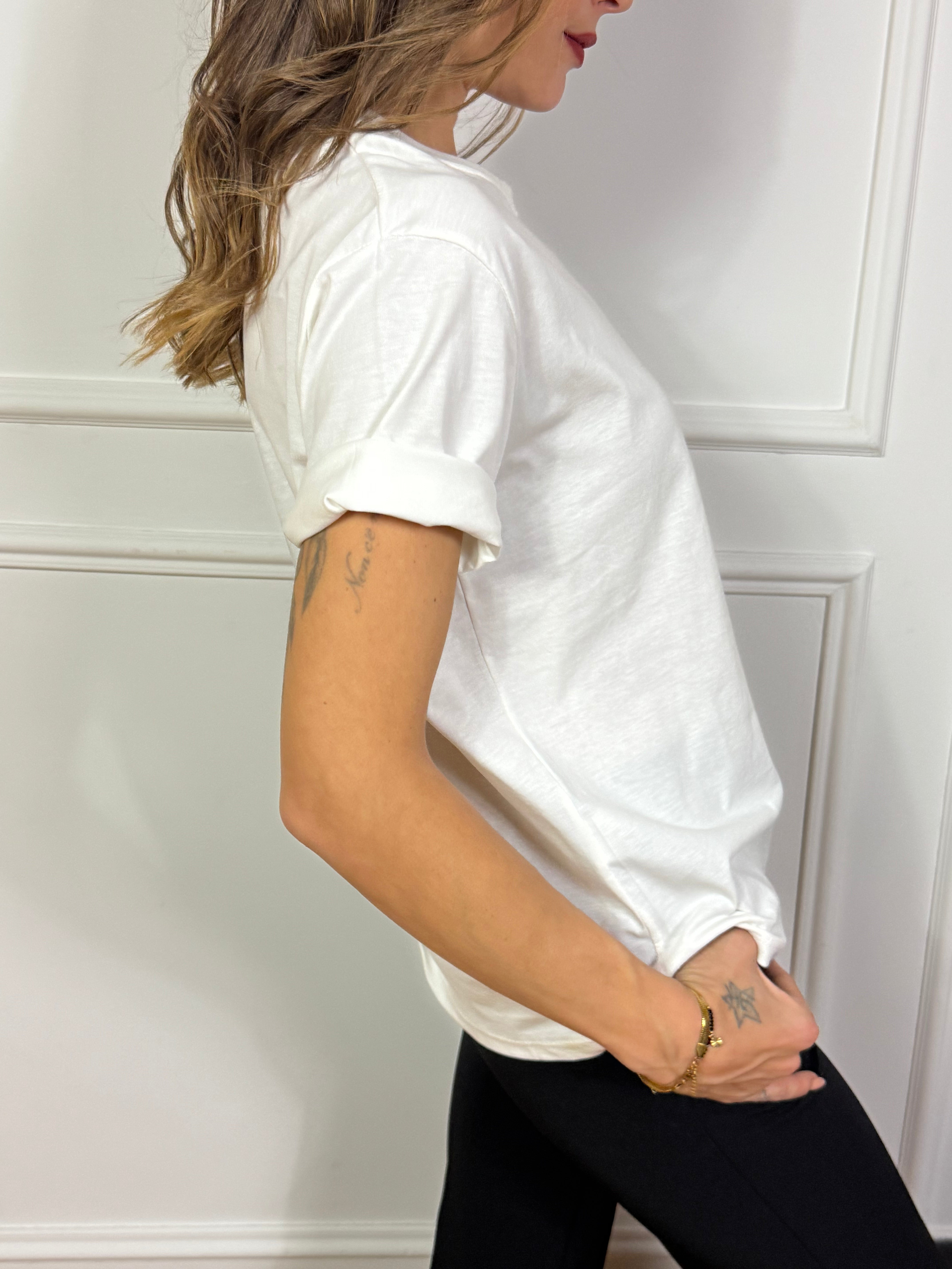 T-shirt con ricamo You Decide THIS IS FOR SANTA