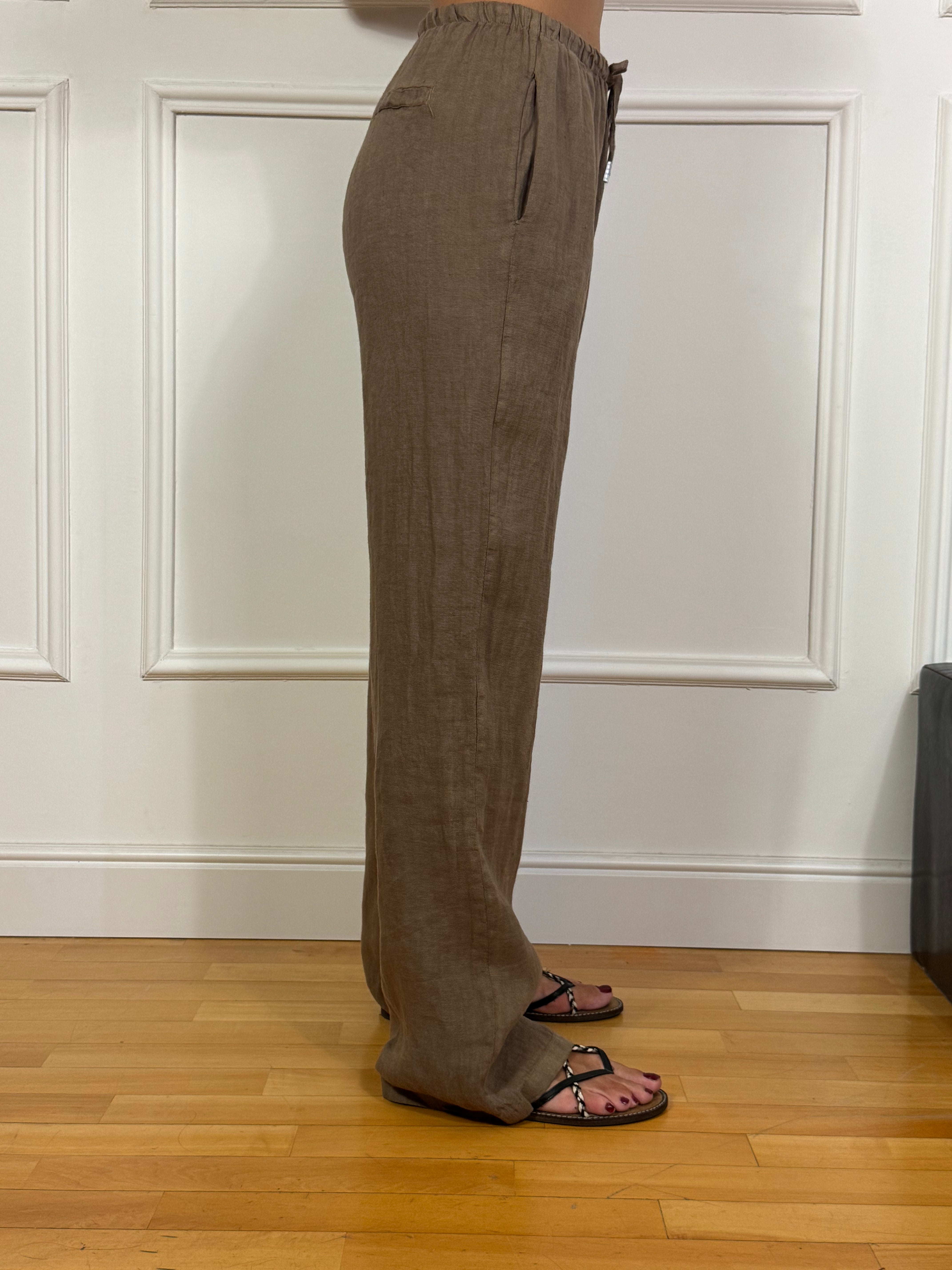 Pantalone ampio in lino Victoria ILMH