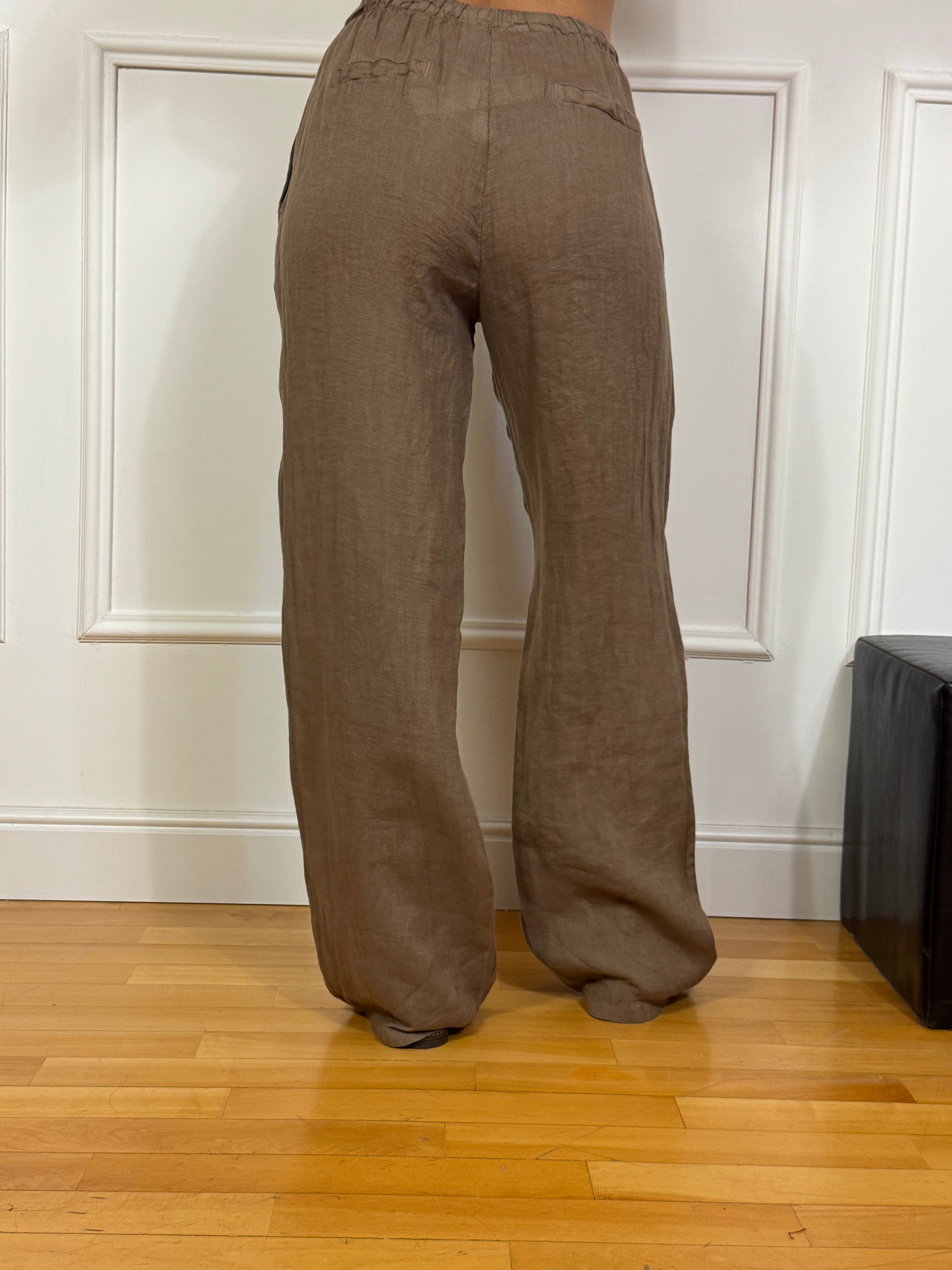 Pantalone ampio in lino Victoria ILMH