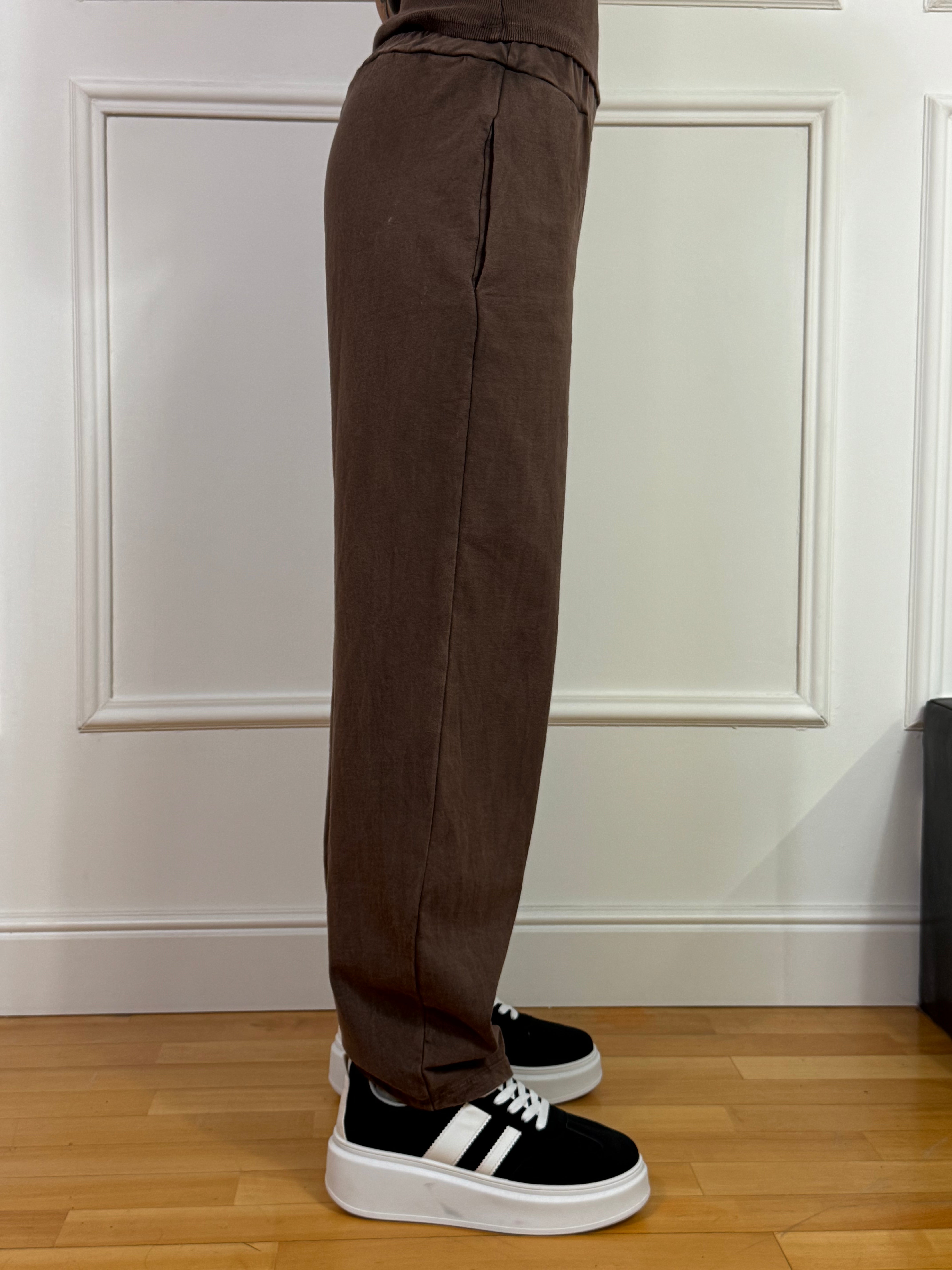 Pantalone in felpa ovetto Susy Mix LAVAGGIO VINTAGE DELAVE'