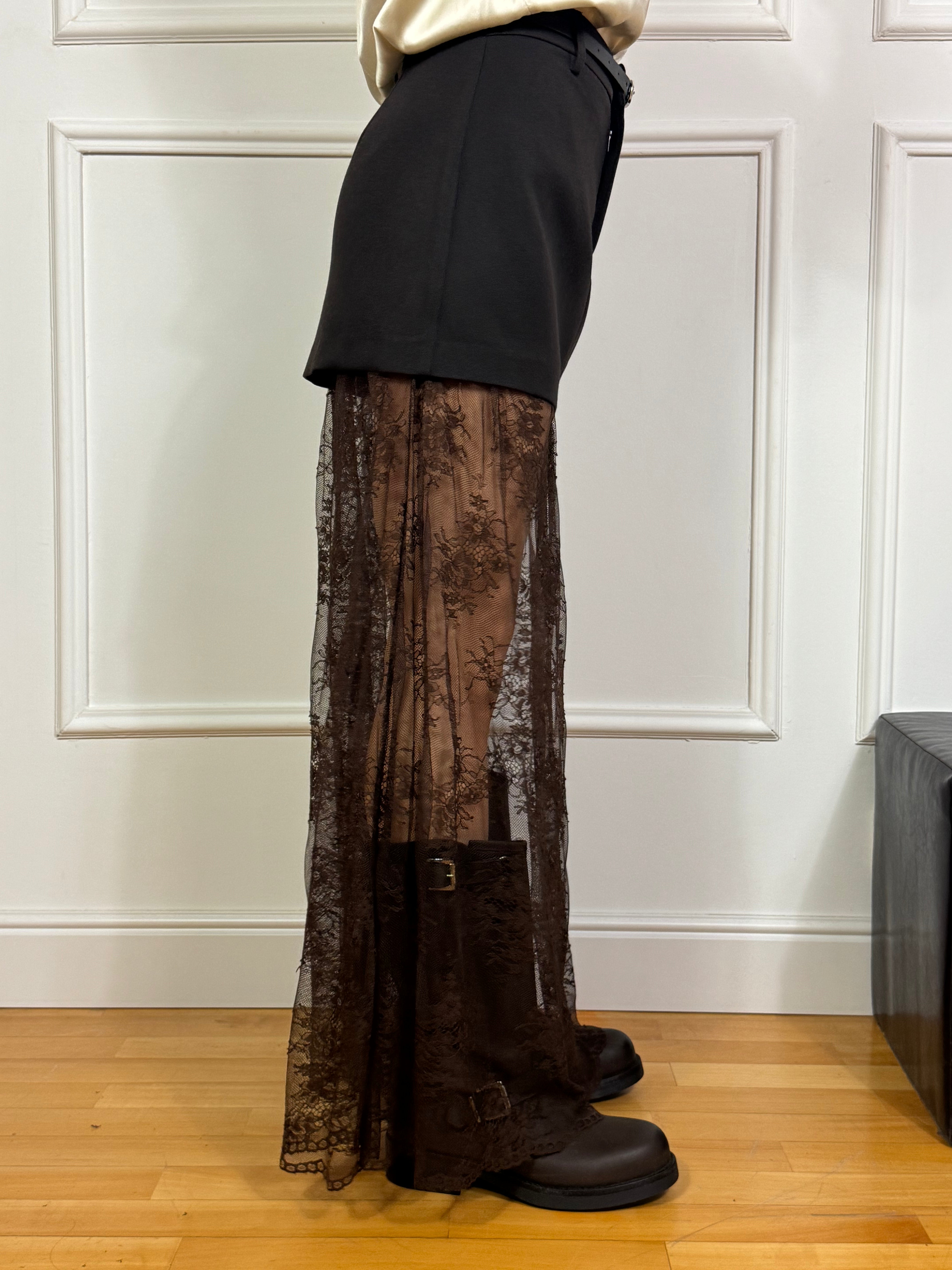 Gonna doppiata Victoria ILMH con pizzo