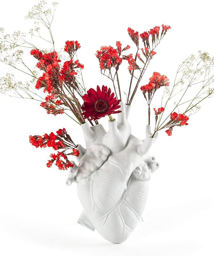 Vaso cuore BIANCO LOVE IN BLOOM SELETTI