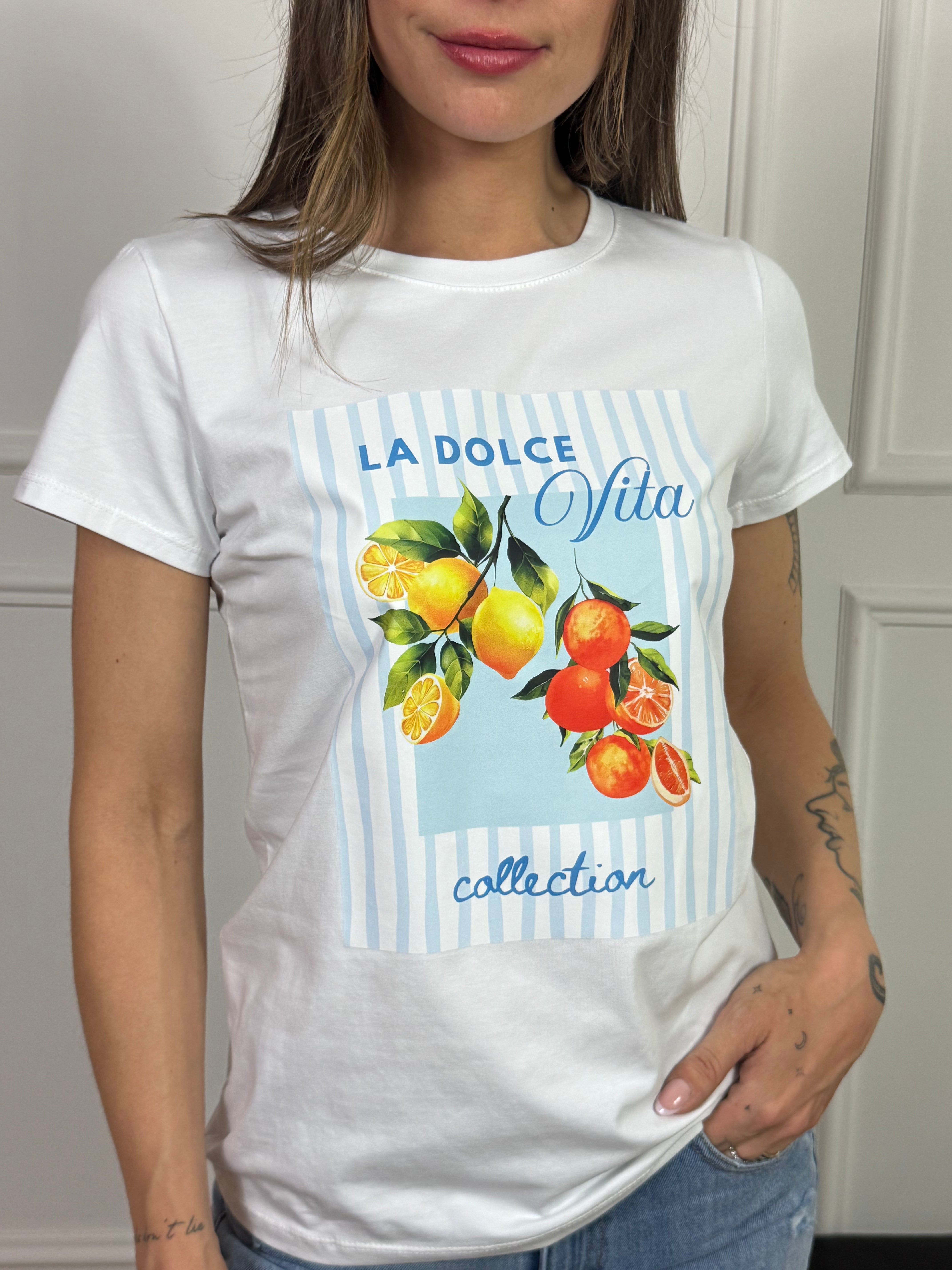 T-shirt con stampa Victoria ILMH AGRUMI - LA DOLCE VITA COLLECTION