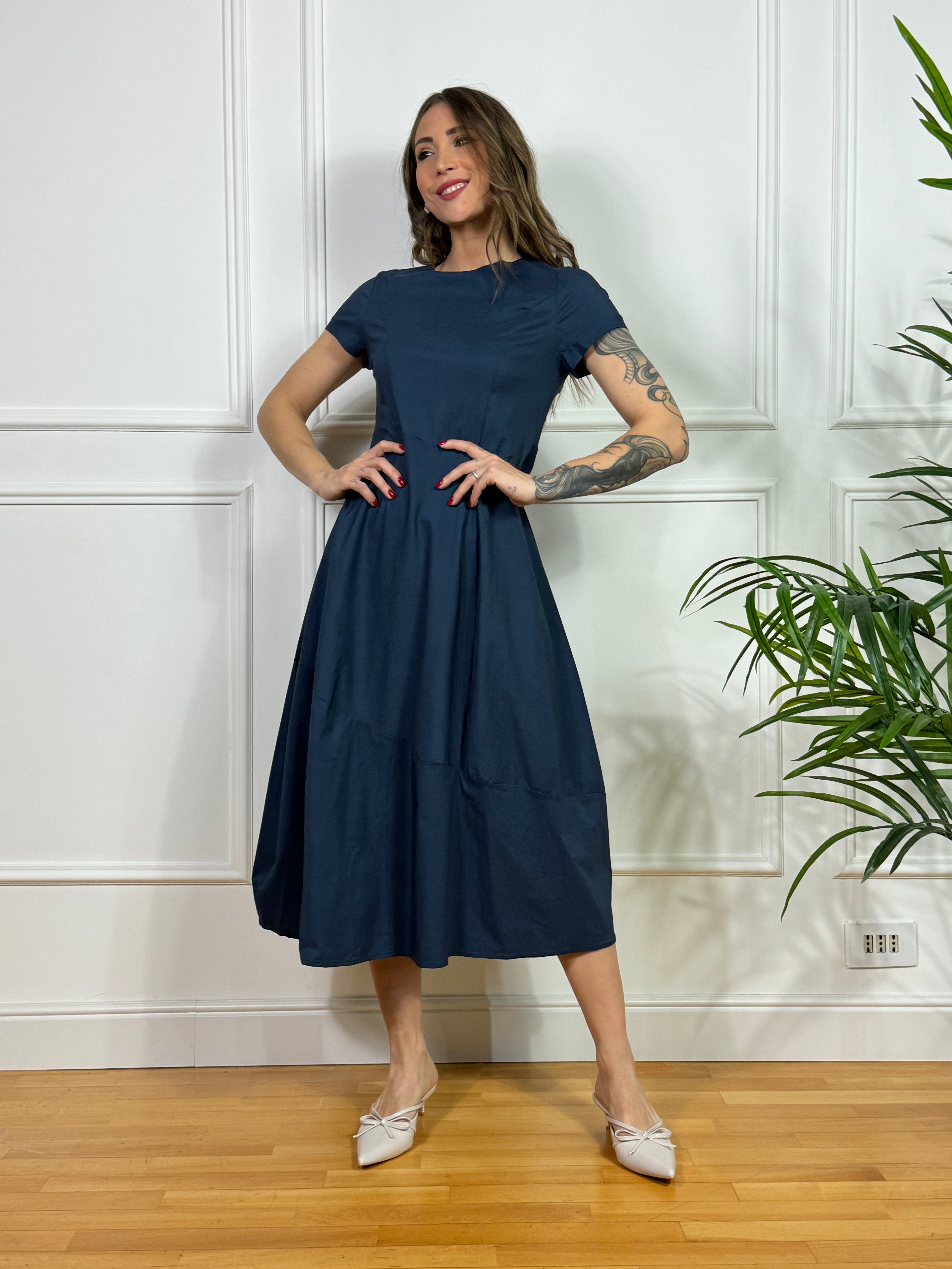 Abito leggero Susy Mix in viscosa elasticizzata manica corta