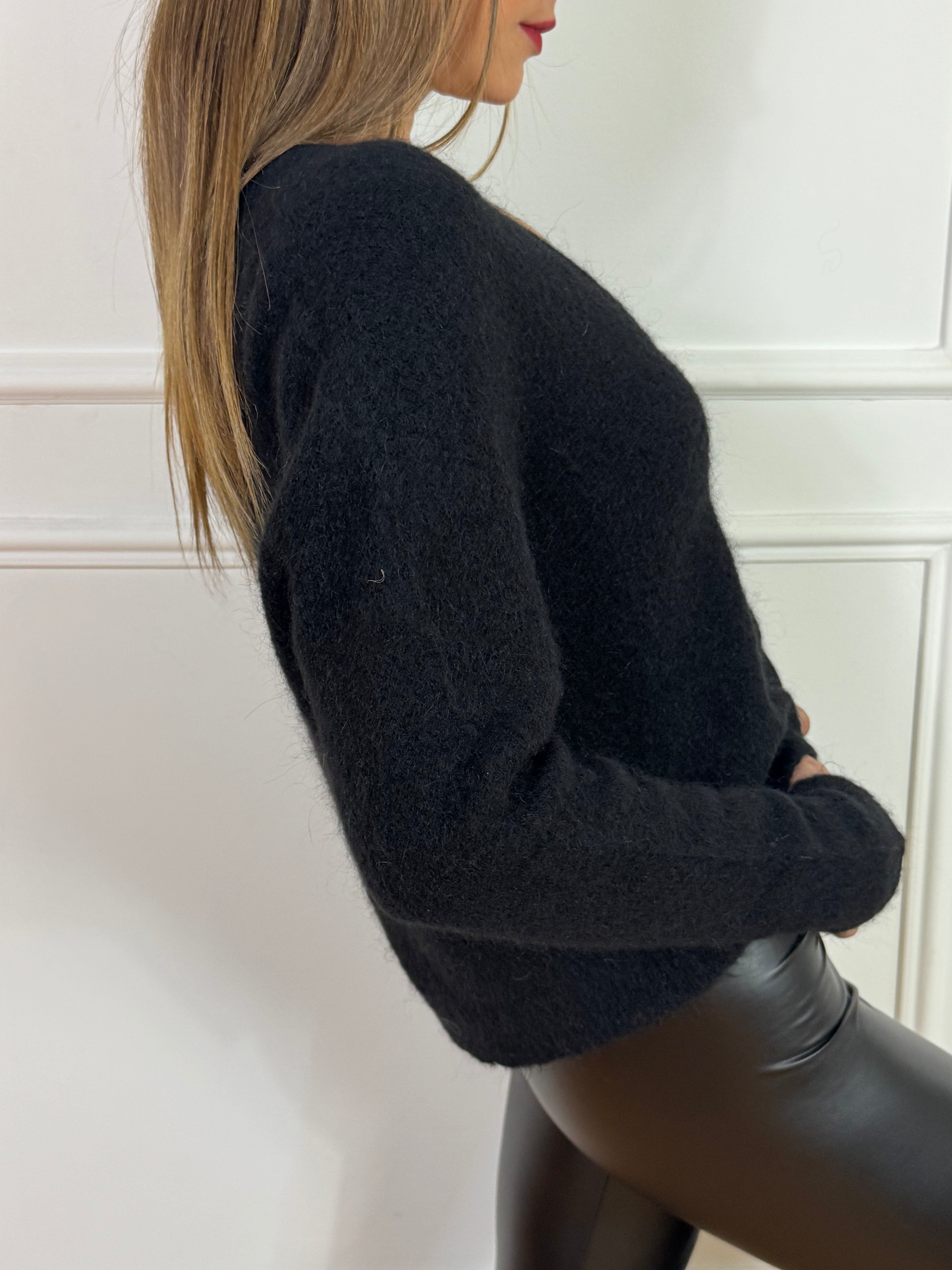 Cardigan misto mohair Kontatto con bottoni