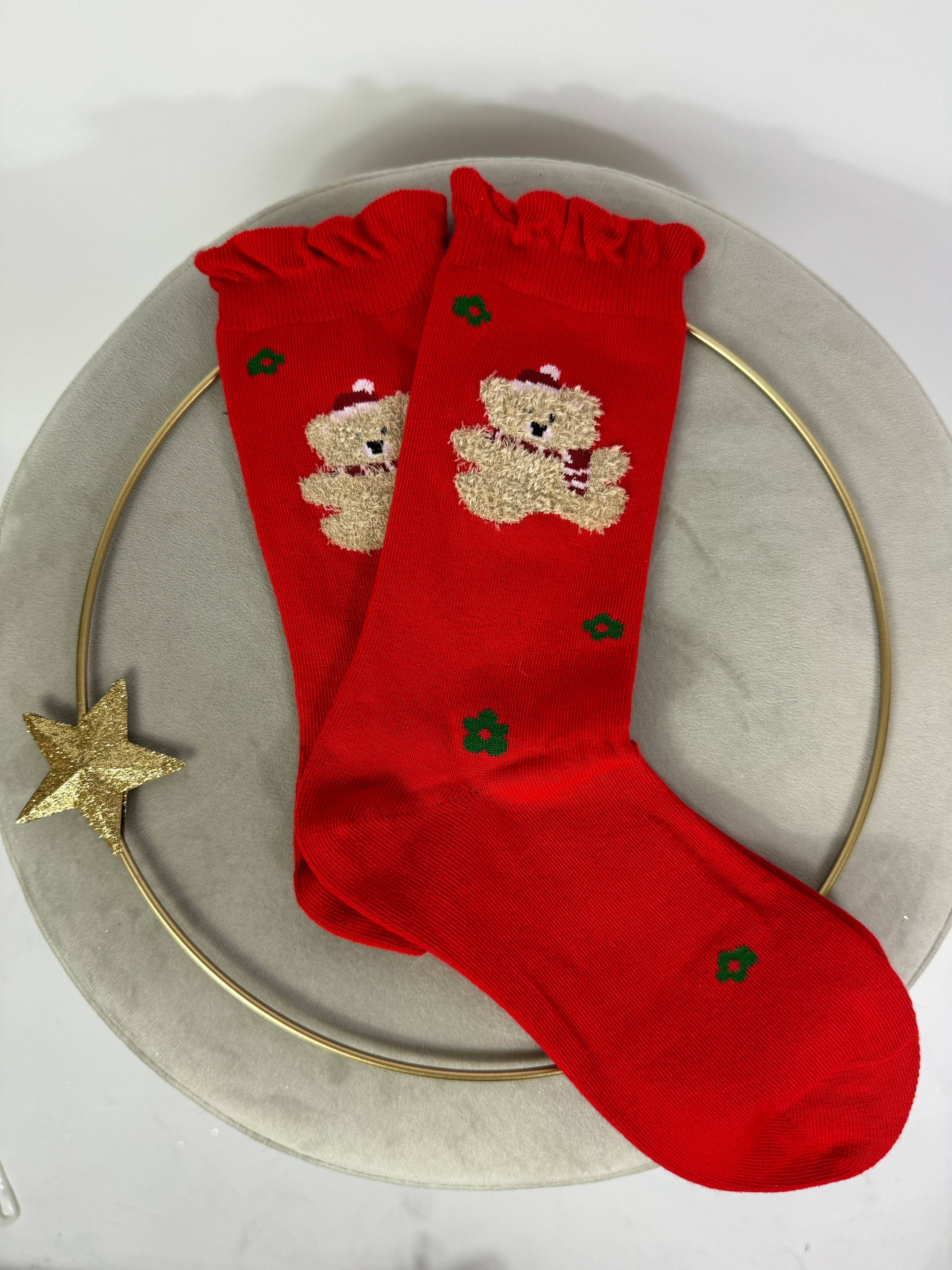 Calze corte Natale ORSETTO
