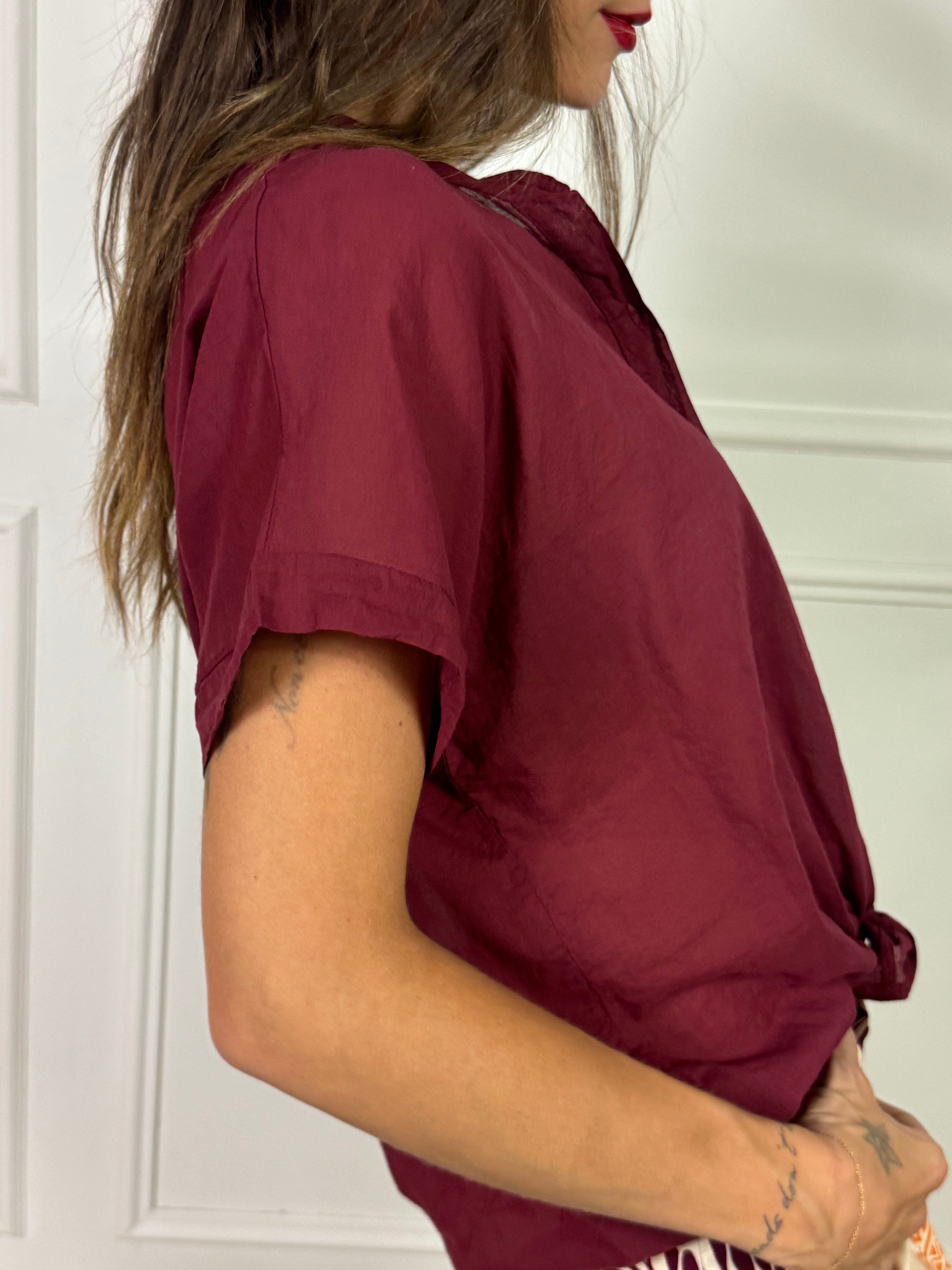 Camicia MANICA CORTA Kikisix in mussola di cotone