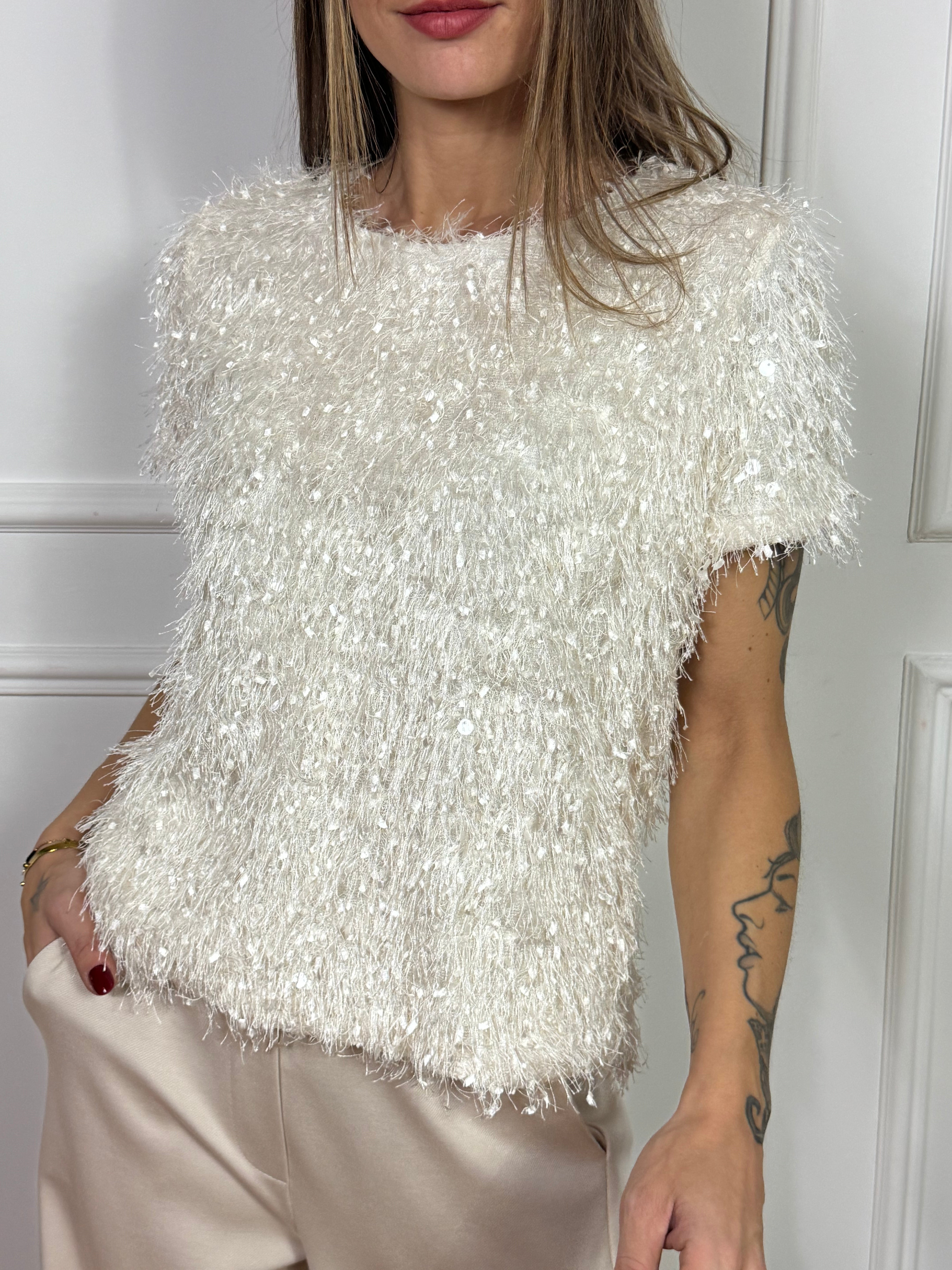 Maglia Susy Mix manica corta charleston