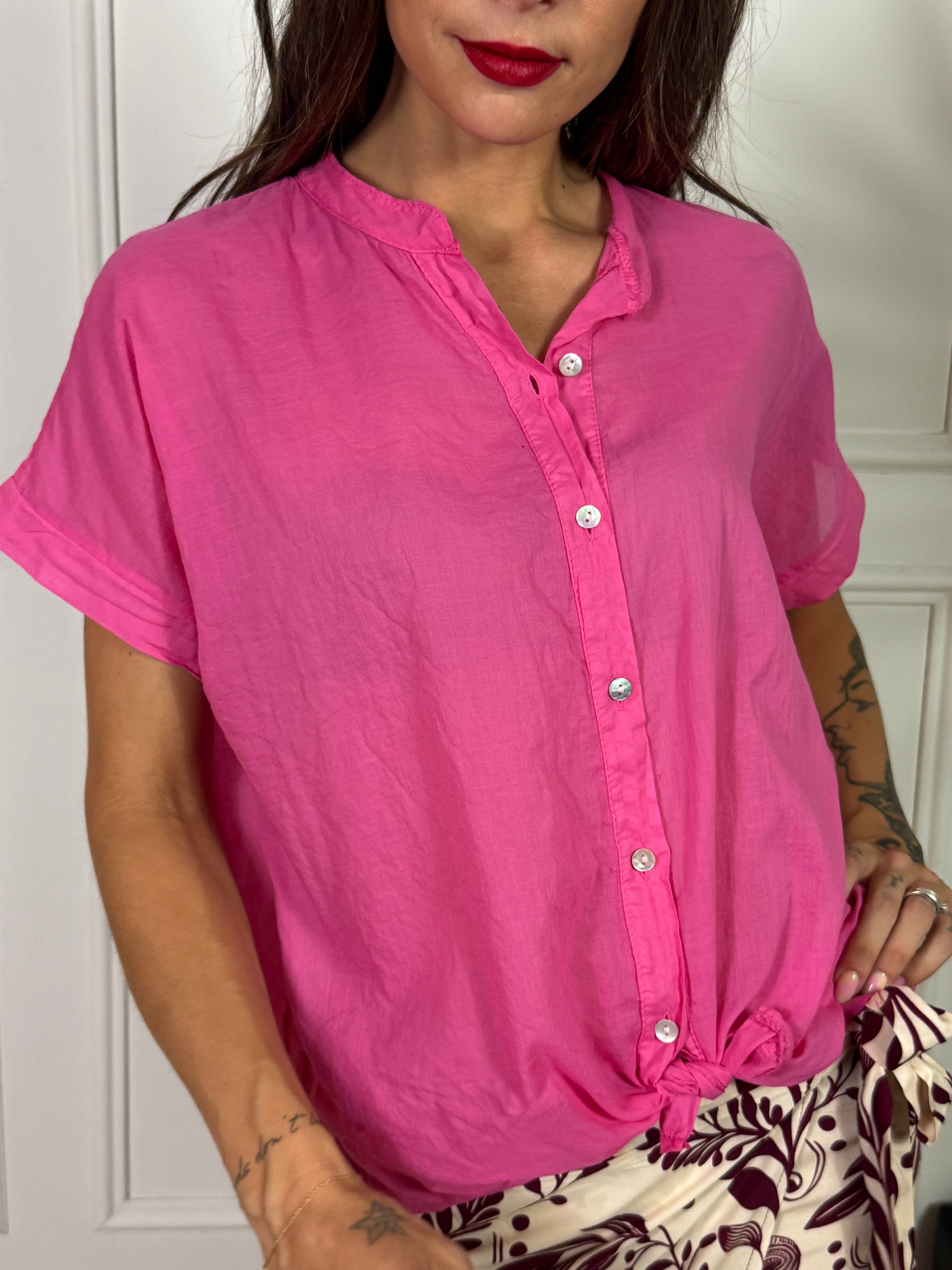 Camicia MANICA CORTA Kikisix in mussola di cotone
