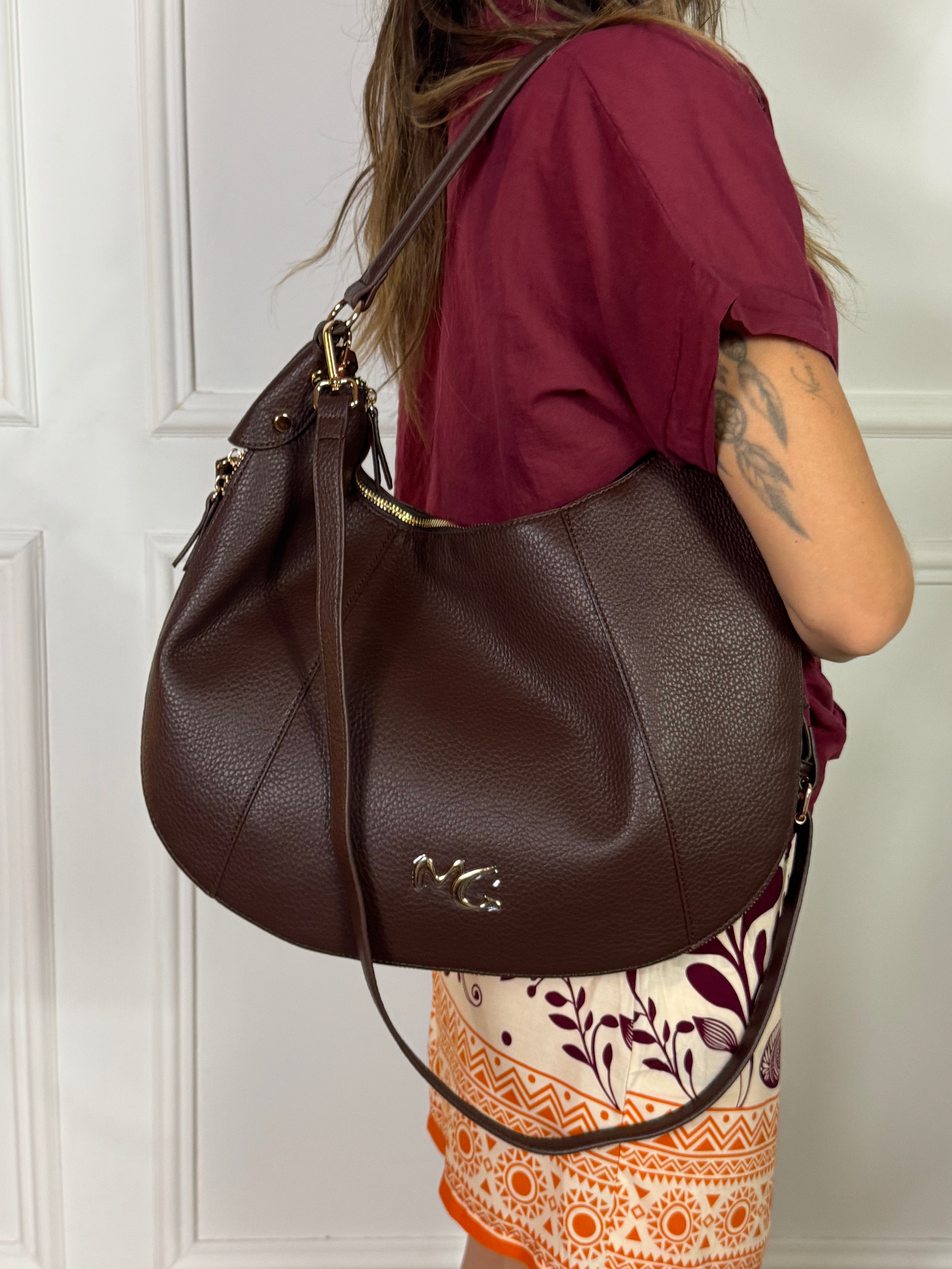 Borsa Manila Grace SHOULDER ZIP BAG CERNIERA ESPANDIBILE - art. S6/J/B815EU