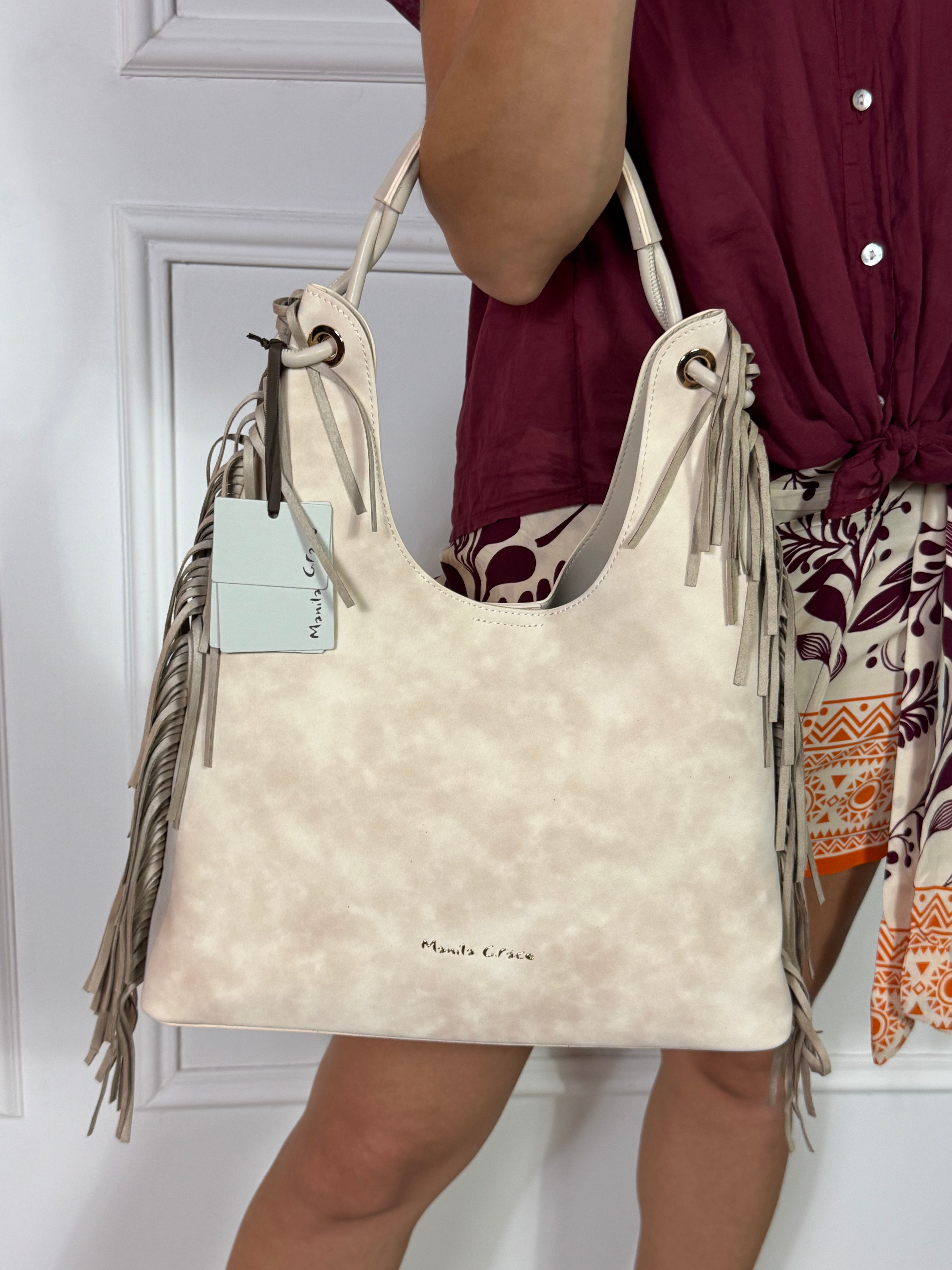 Borsa Manila Grace SHOULDER BAG FRANGE - ART. S6/J/B801EU