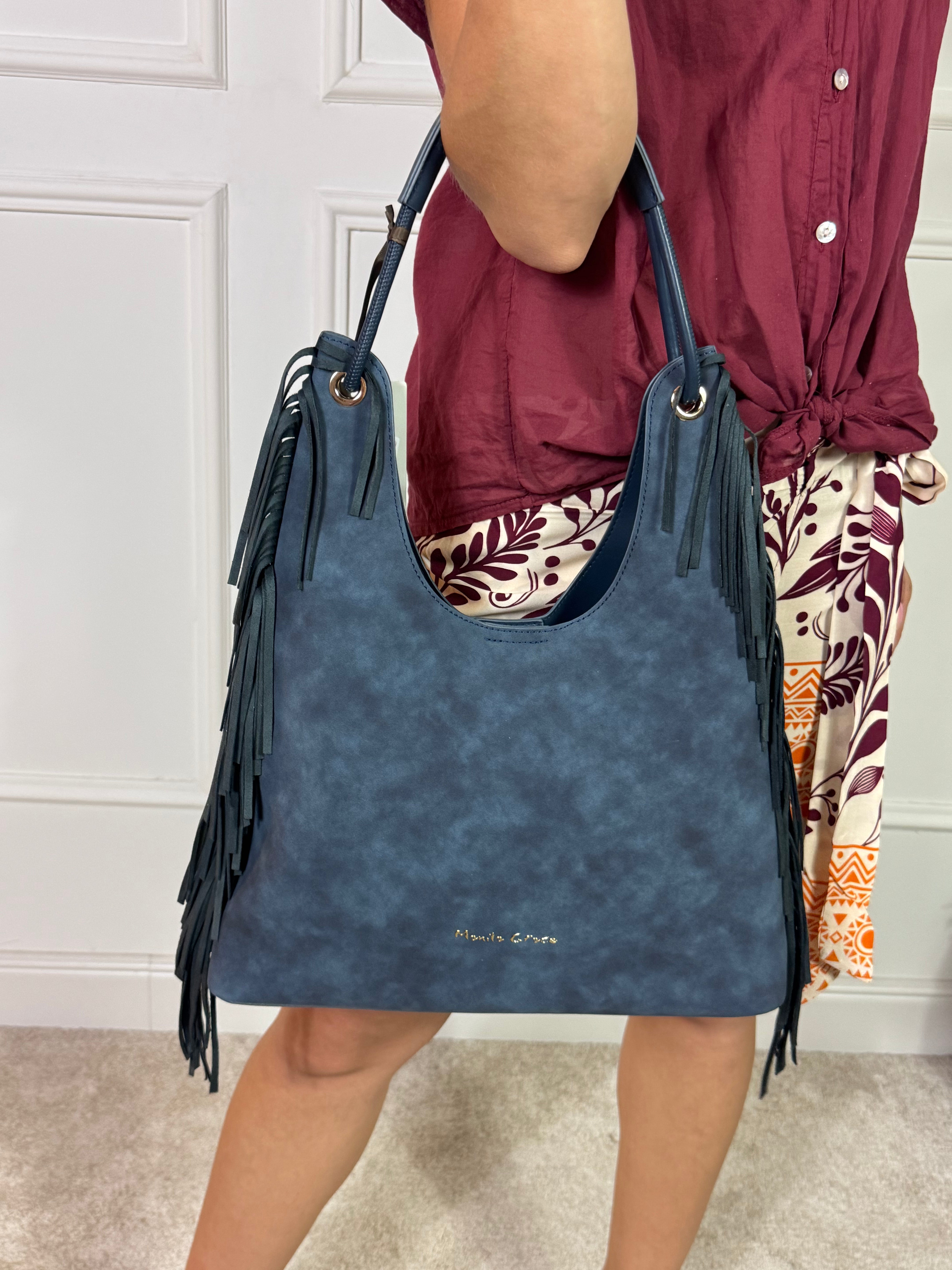 Borsa Manila Grace SHOULDER BAG FRANGE - ART. S6/J/B801EU