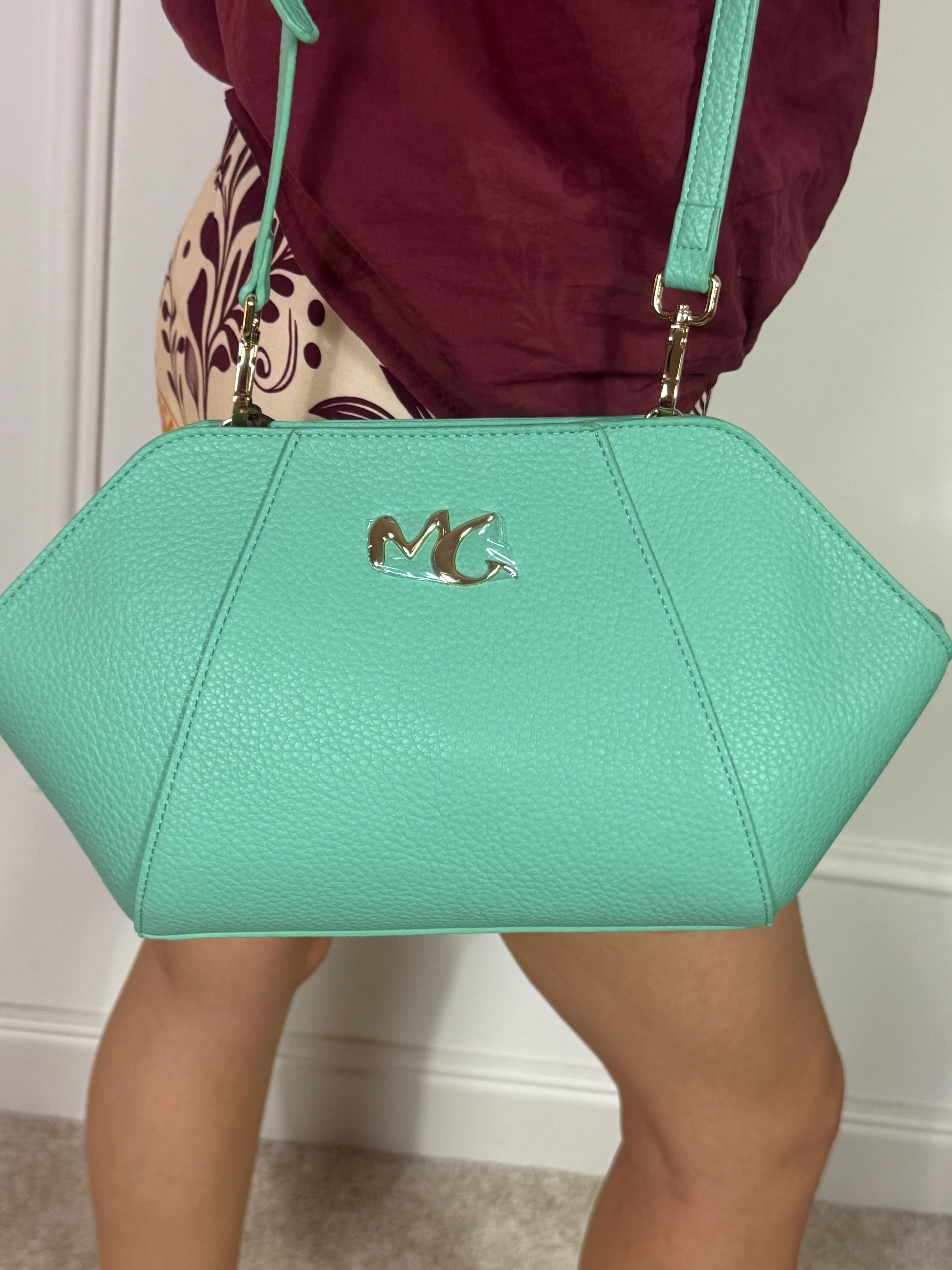 Borsa Tracolla pochette esagonale Manila Grace con zip