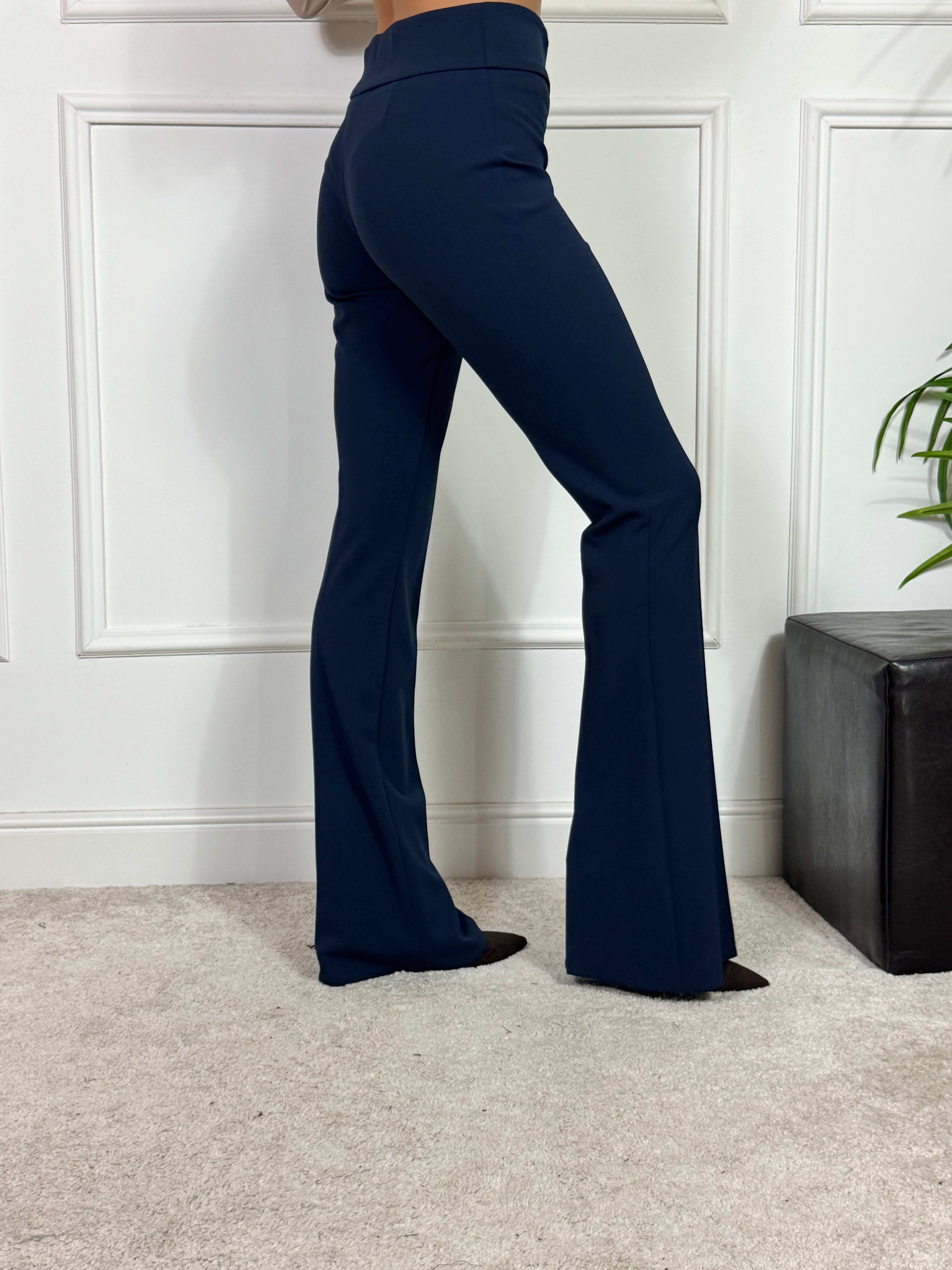 Pantalone in tessuto elasticizzato Rinascimento FLARED