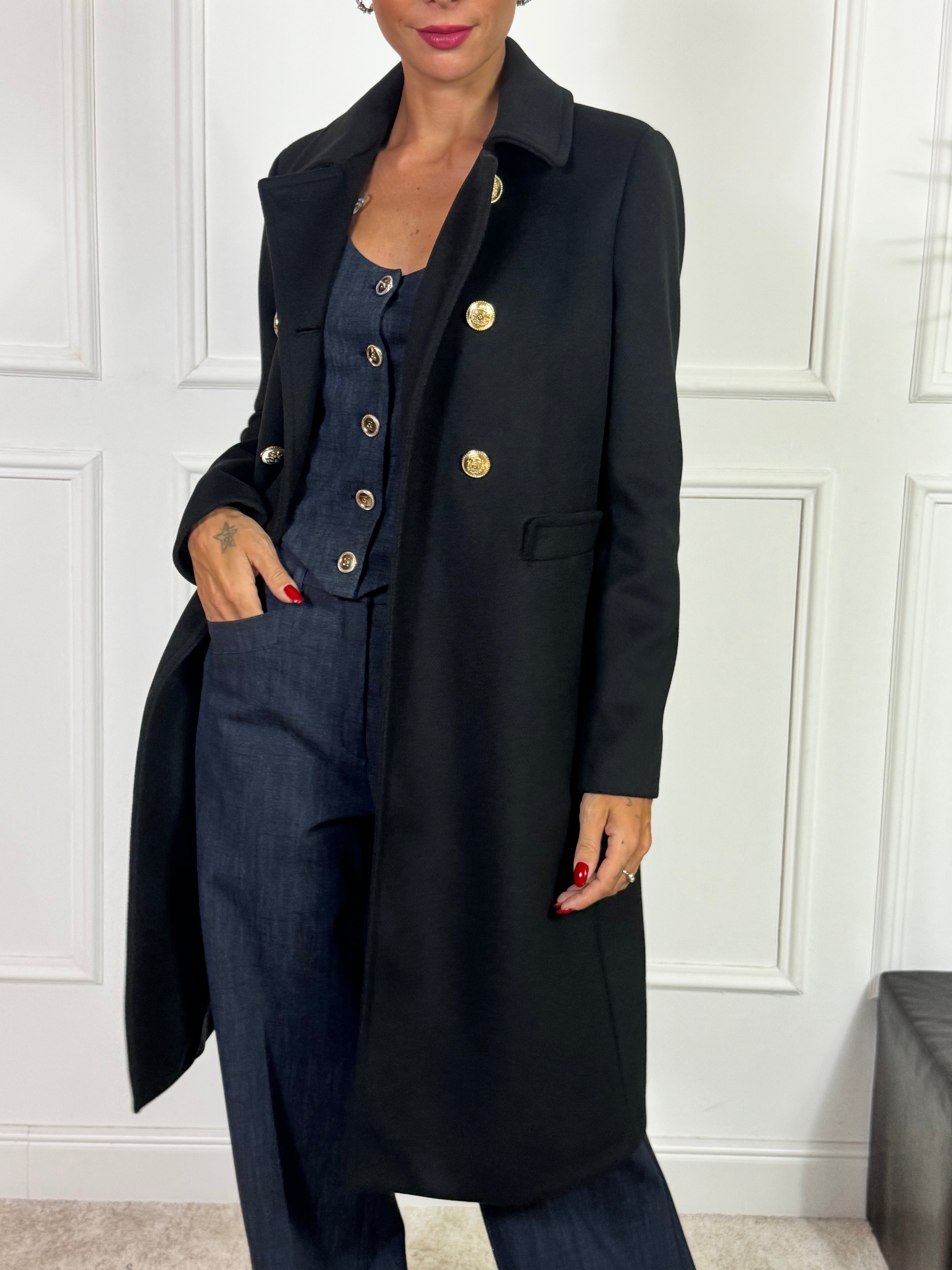 Cappotto Rinascimento BOTTONI ORO DOPPIOPETTO