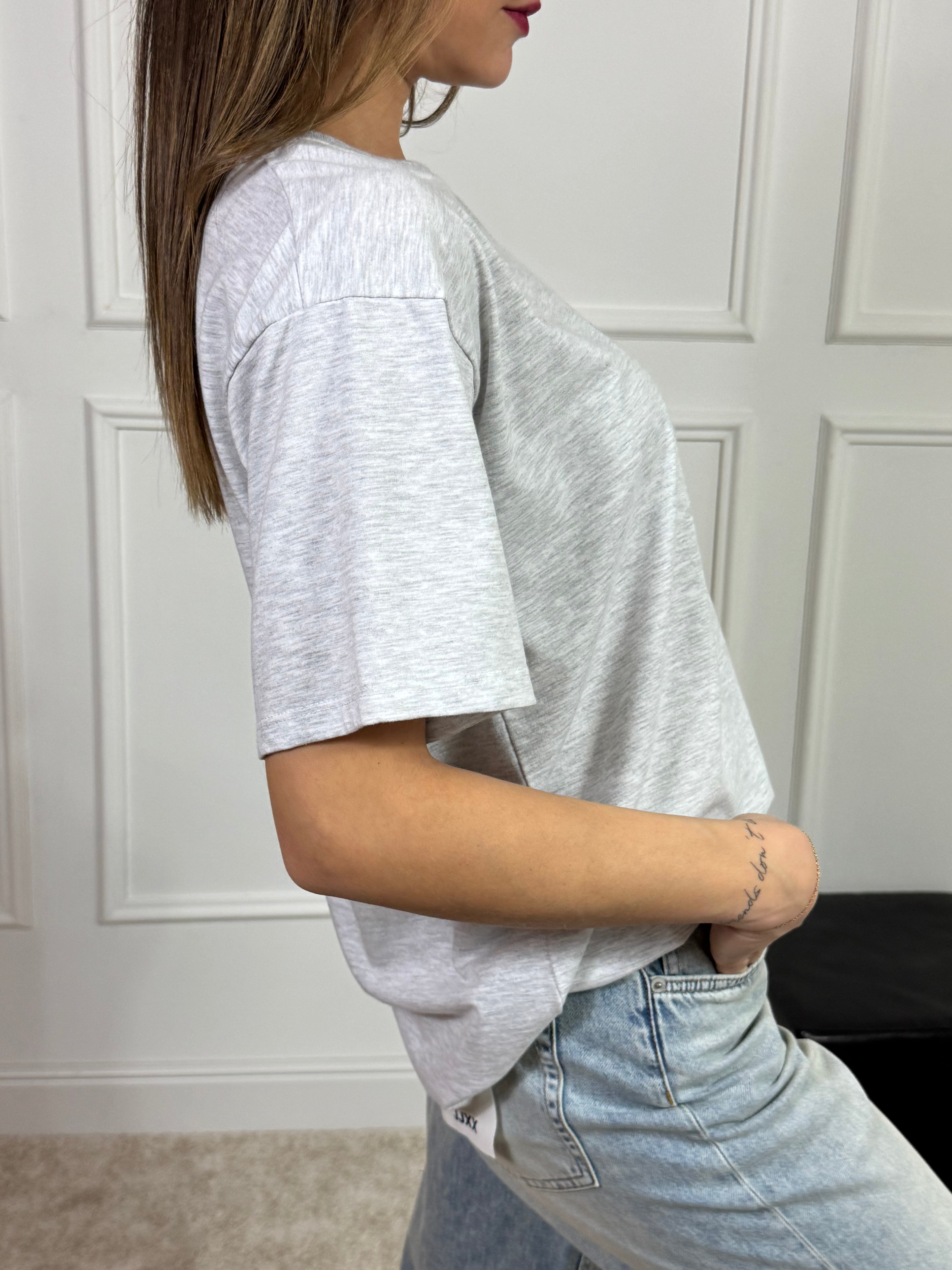 T-shirt over con stampa Victoria ILMH BEAUTIFY