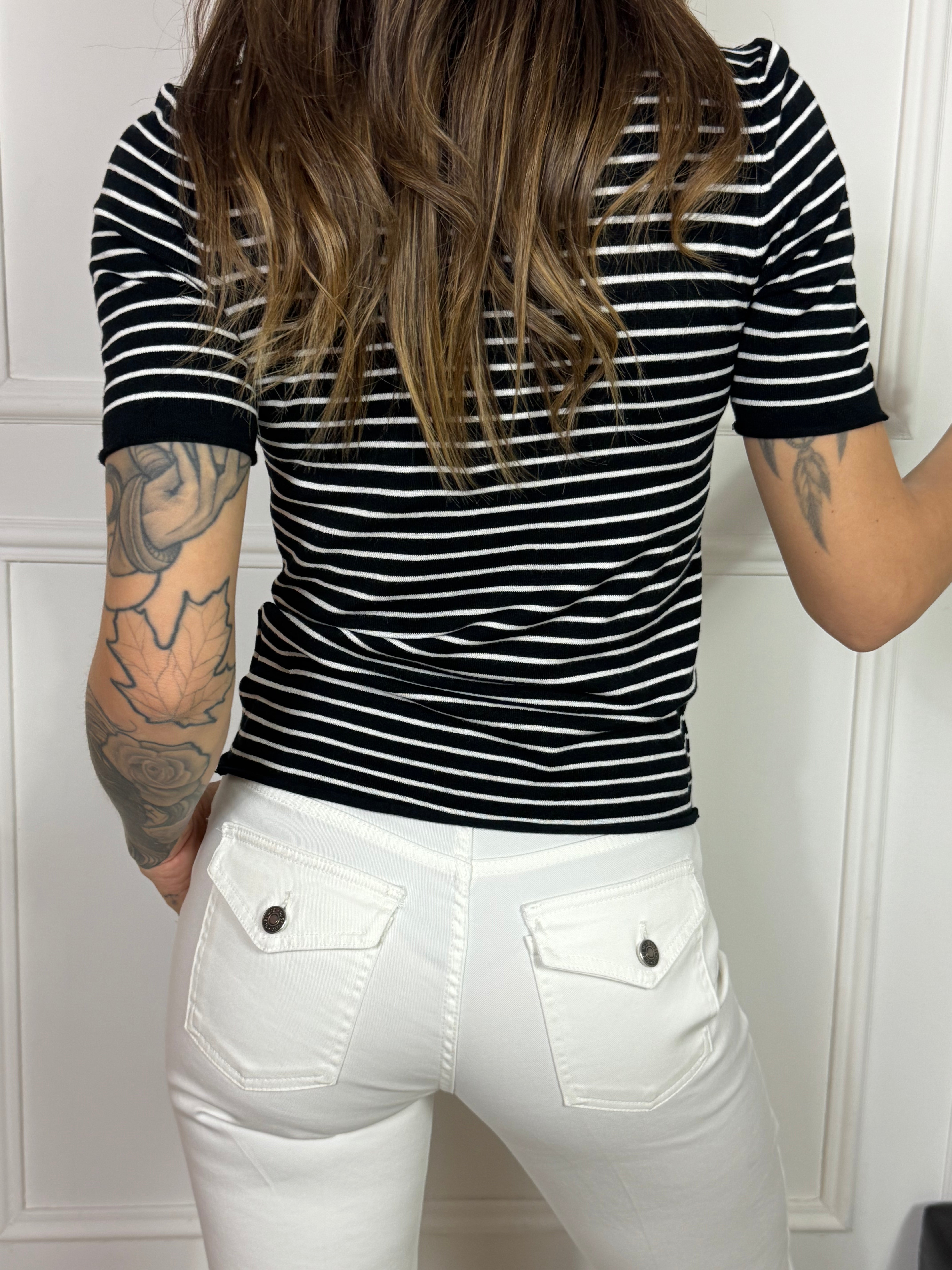 T-shirt Victoria ILMH fantasia RIGHINE SOTTILI