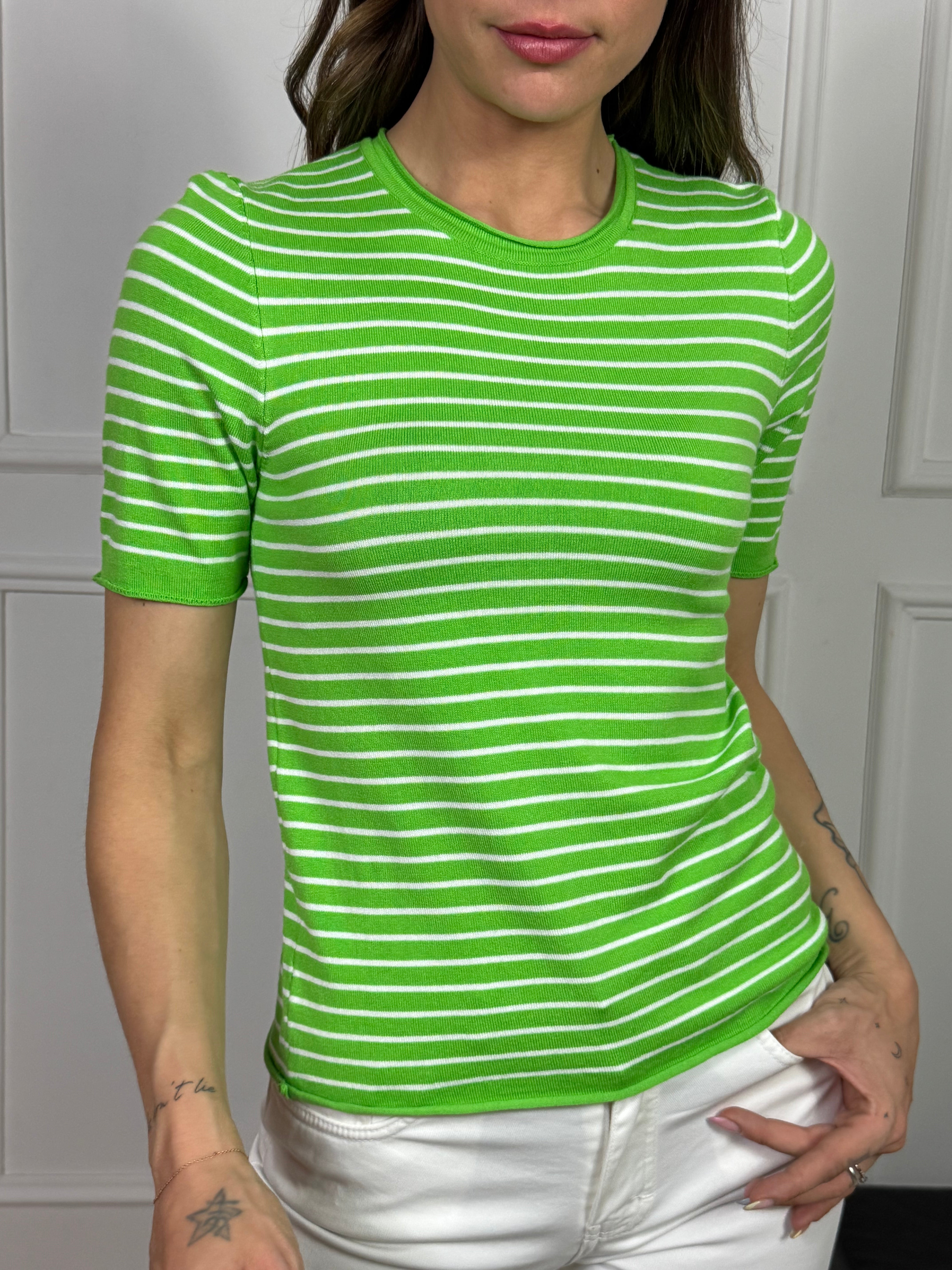 T-shirt Victoria ILMH fantasia RIGHINE SOTTILI