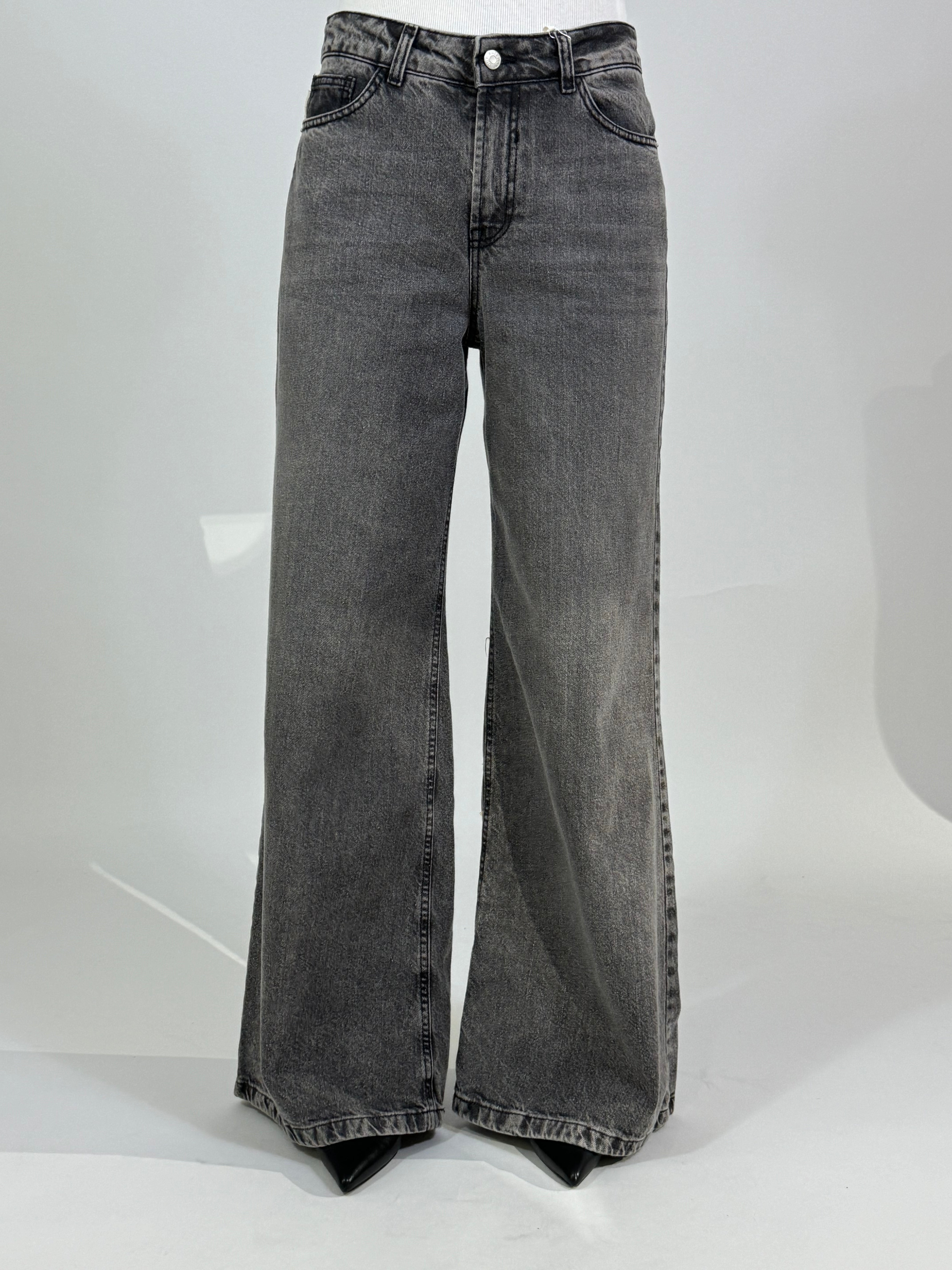 Jeans a palazzo Have One FRANKYE grigio delavè