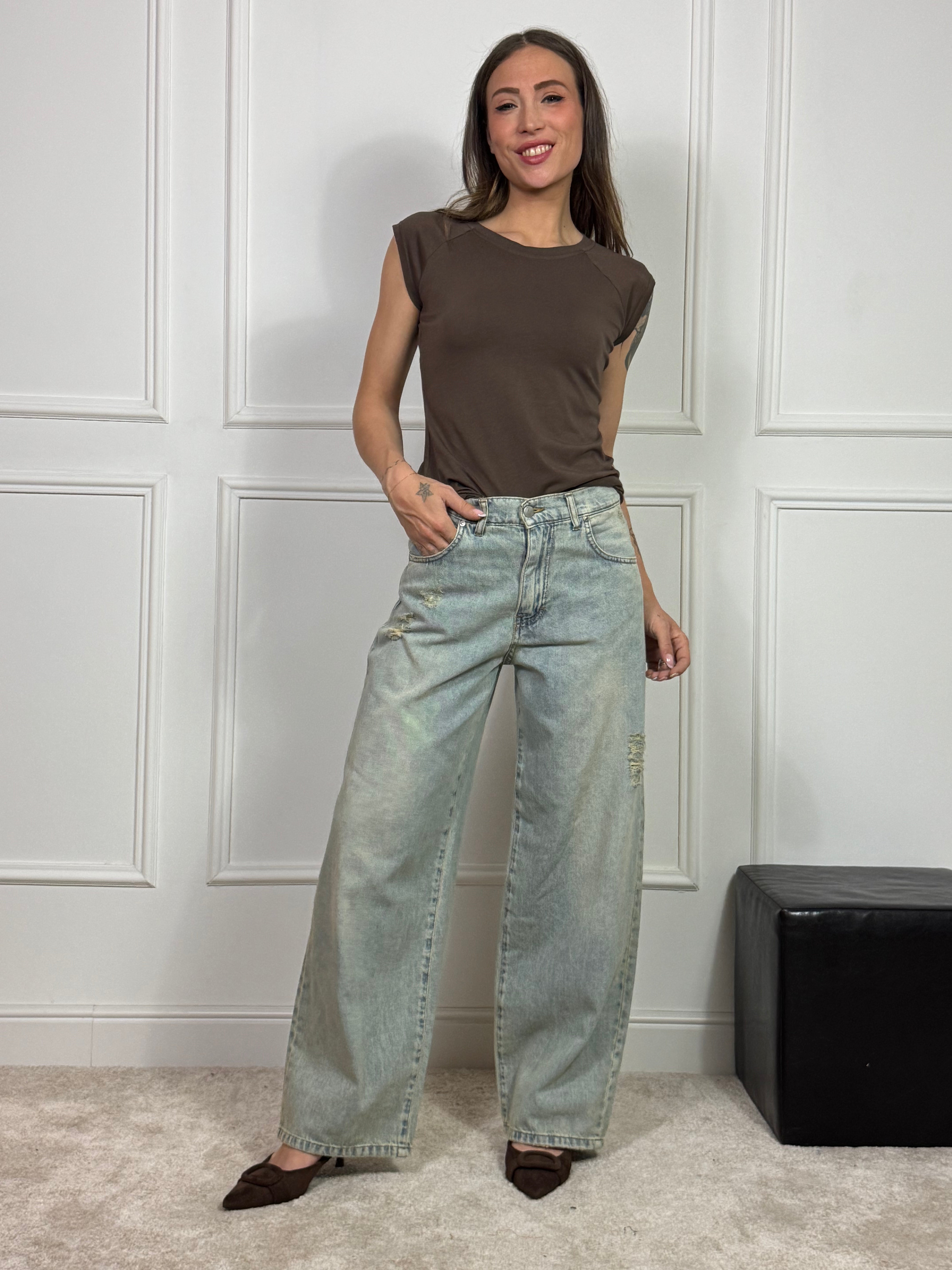 Jeans Susy Mix rotture - lavaggio chiaro