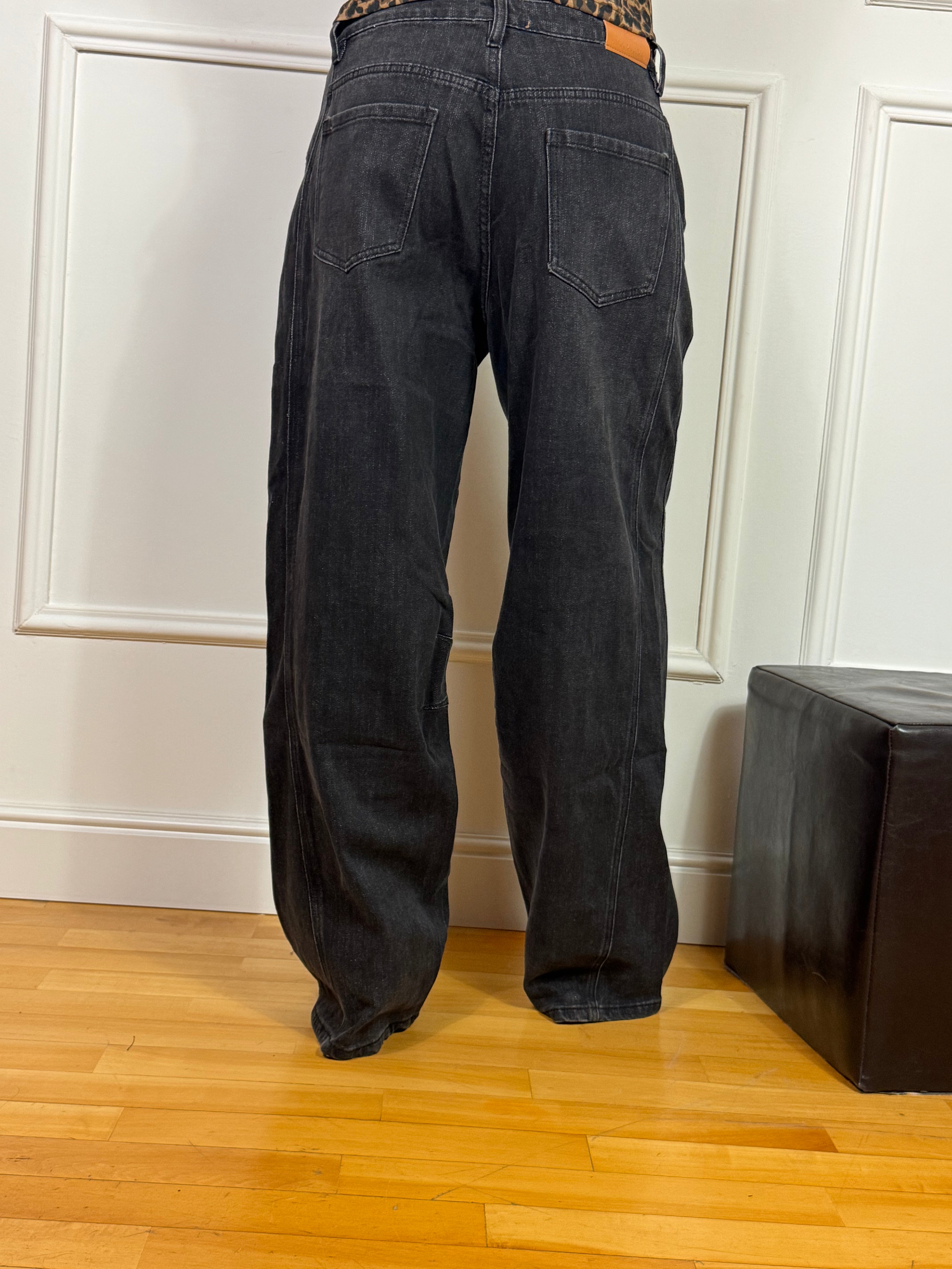 Jeans a palazzo baggy oversize You Decide NERO DELAVE'