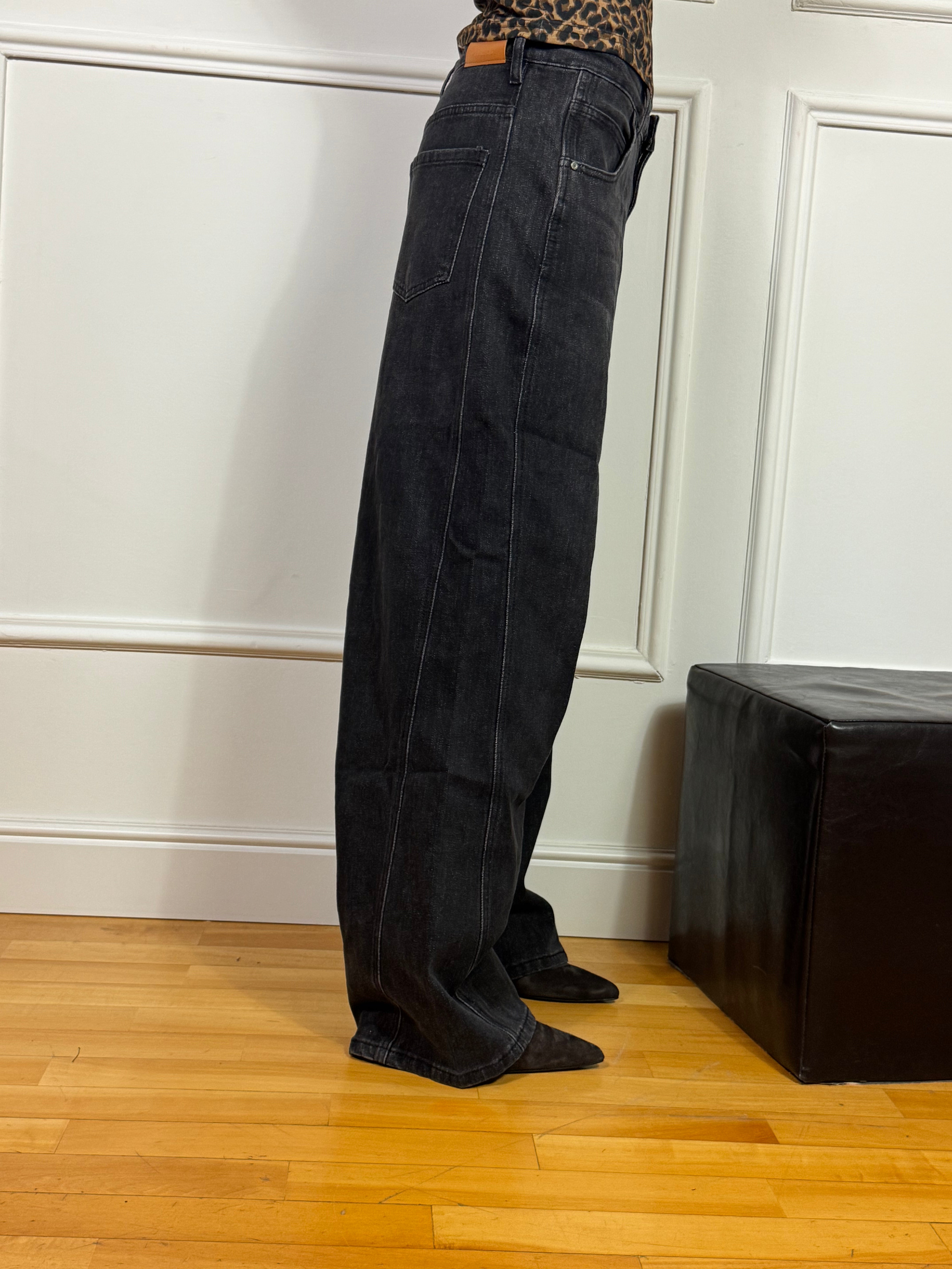 Jeans a palazzo baggy oversize You Decide NERO DELAVE'