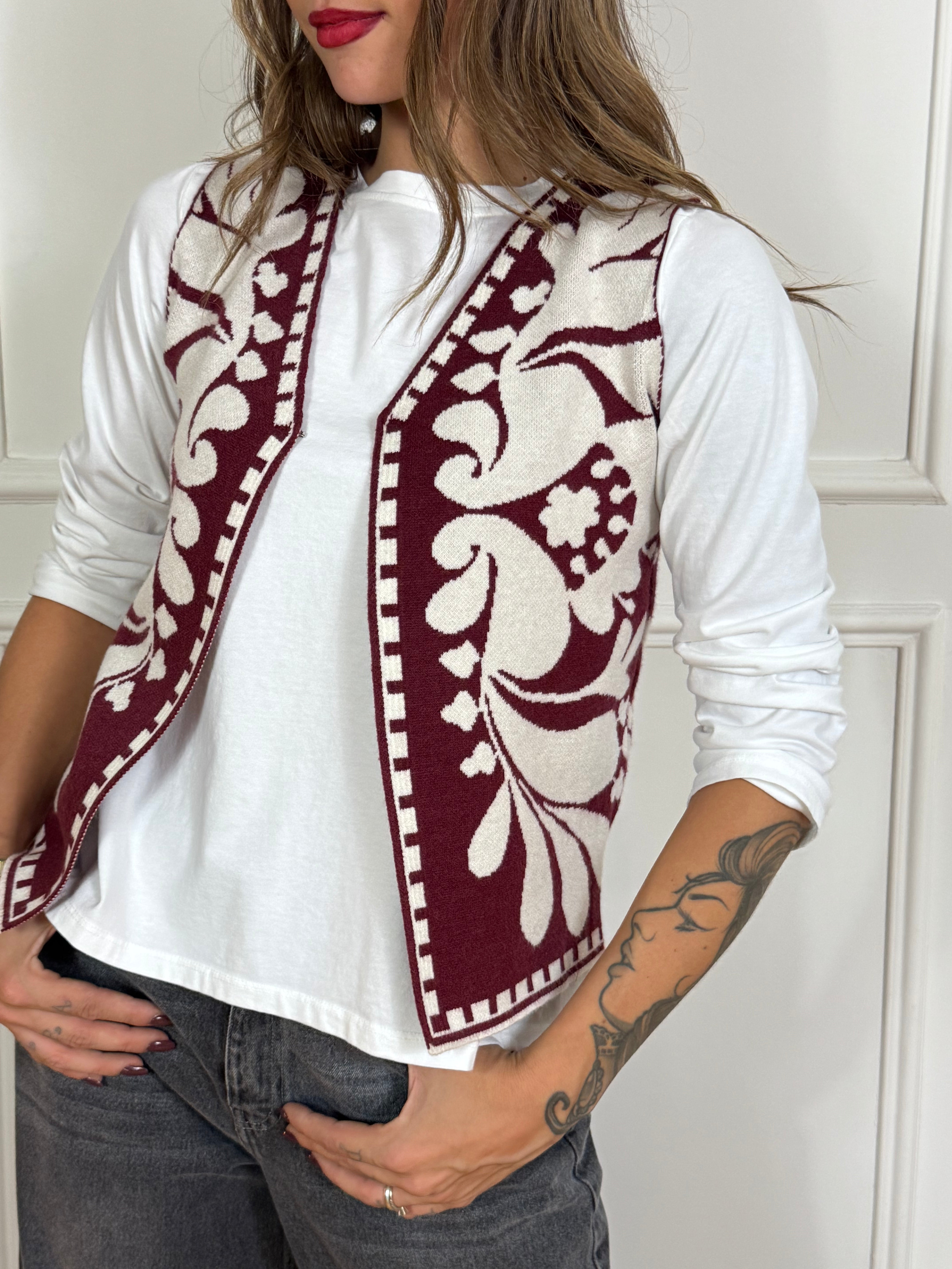 Gilet in maglia Have One fantasia
