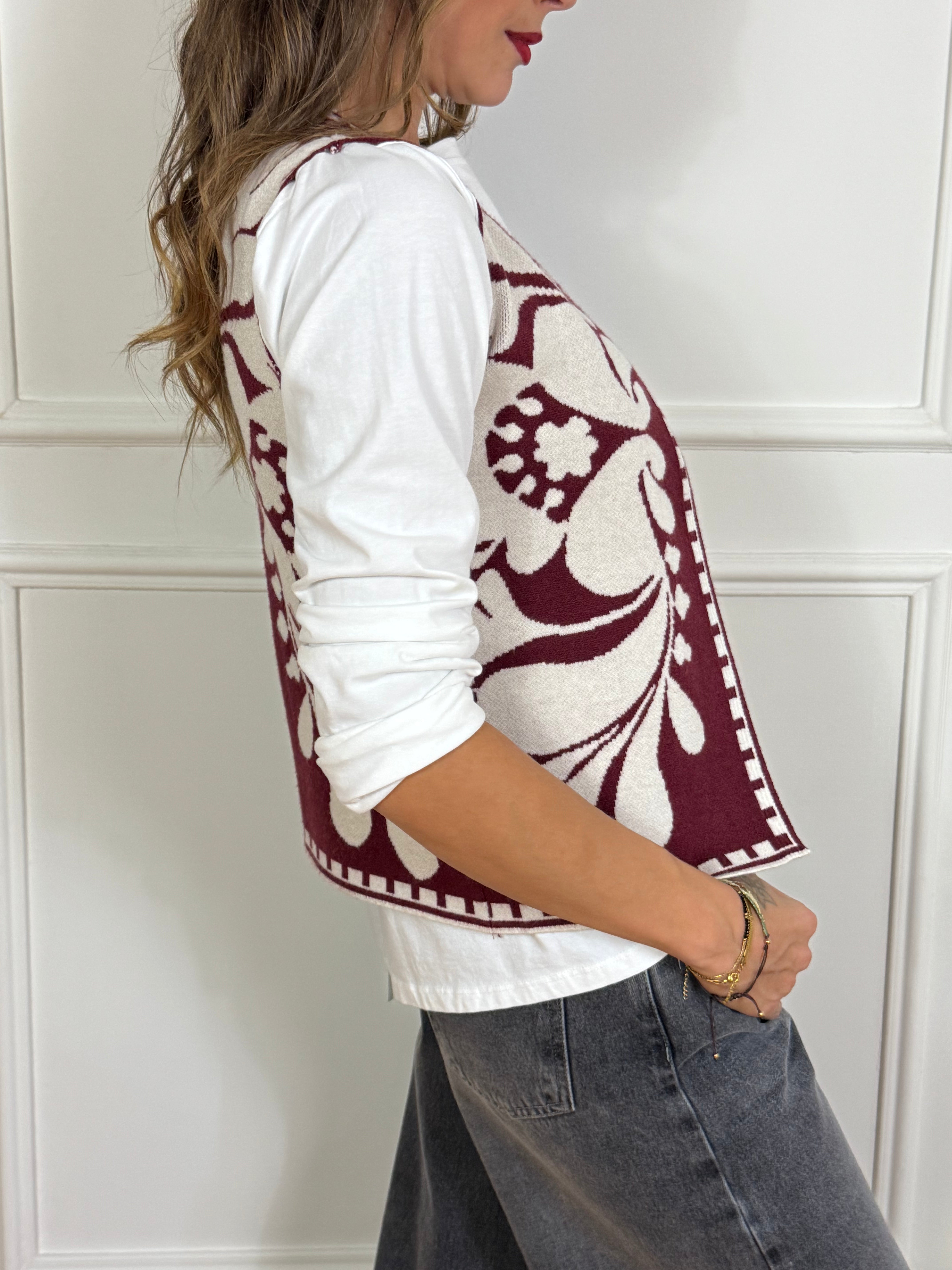 Gilet in maglia Have One fantasia