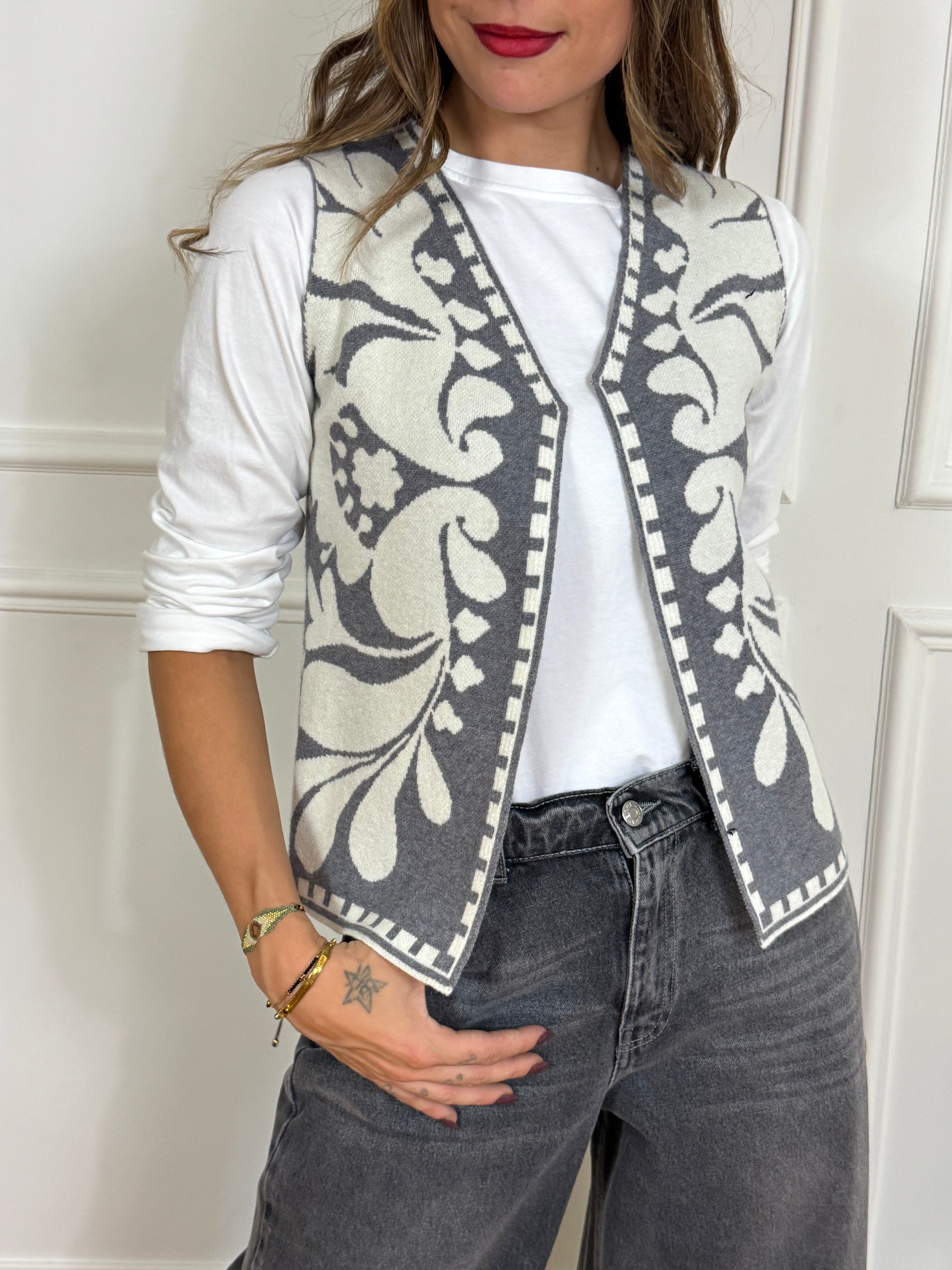 Gilet in maglia Have One fantasia