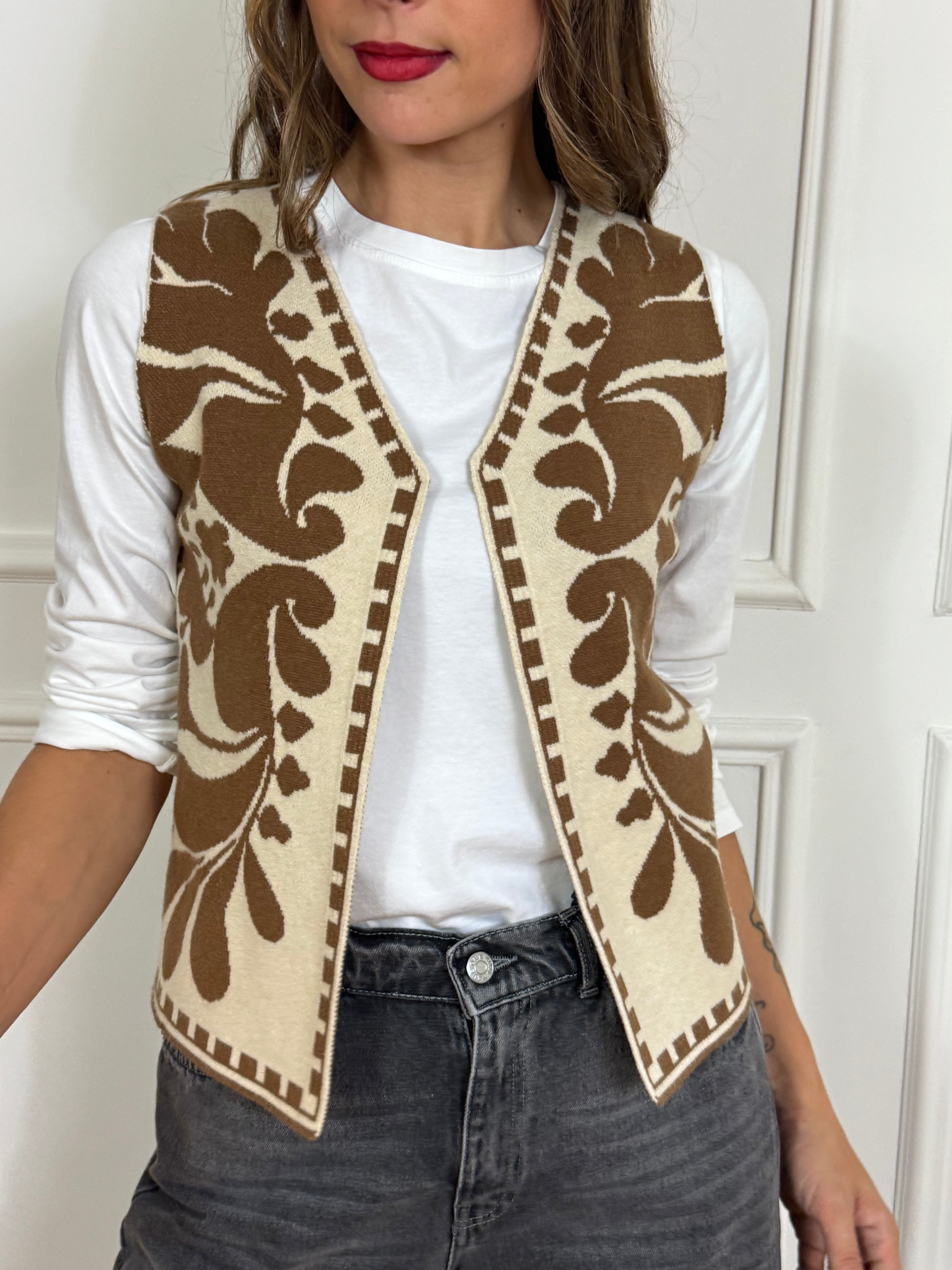 Gilet in maglia Have One fantasia