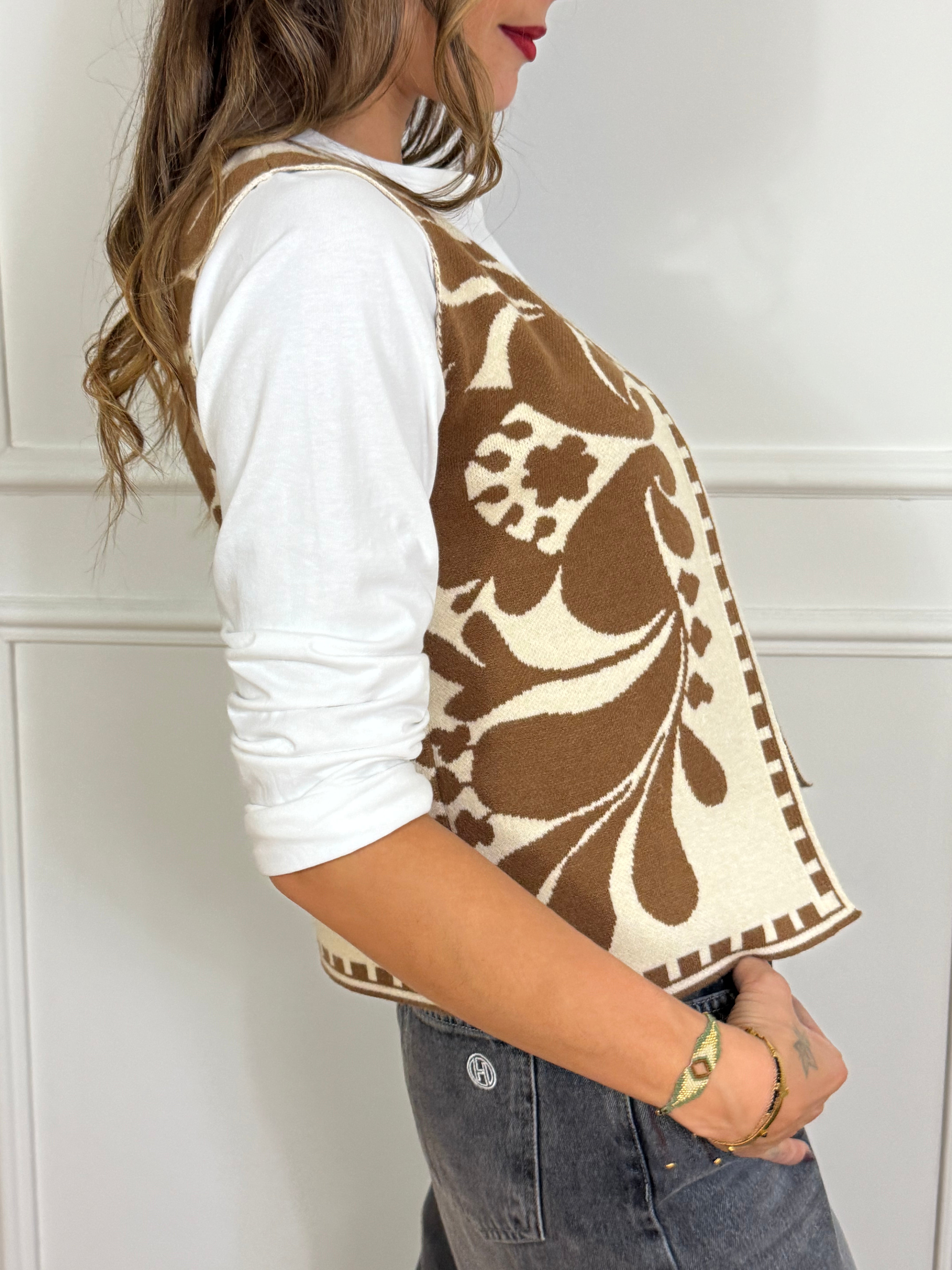 Gilet in maglia Have One fantasia