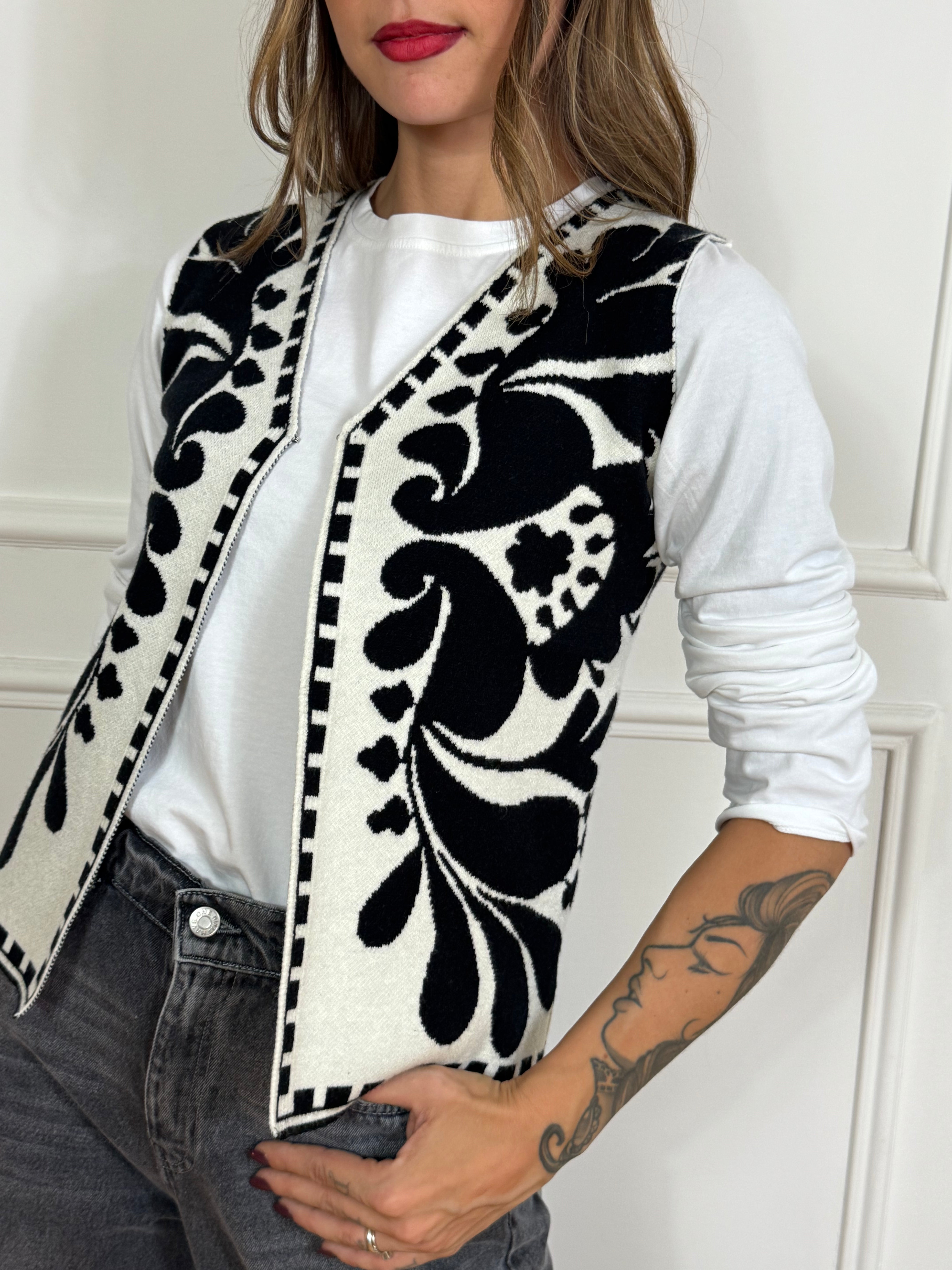 Gilet in maglia Have One fantasia