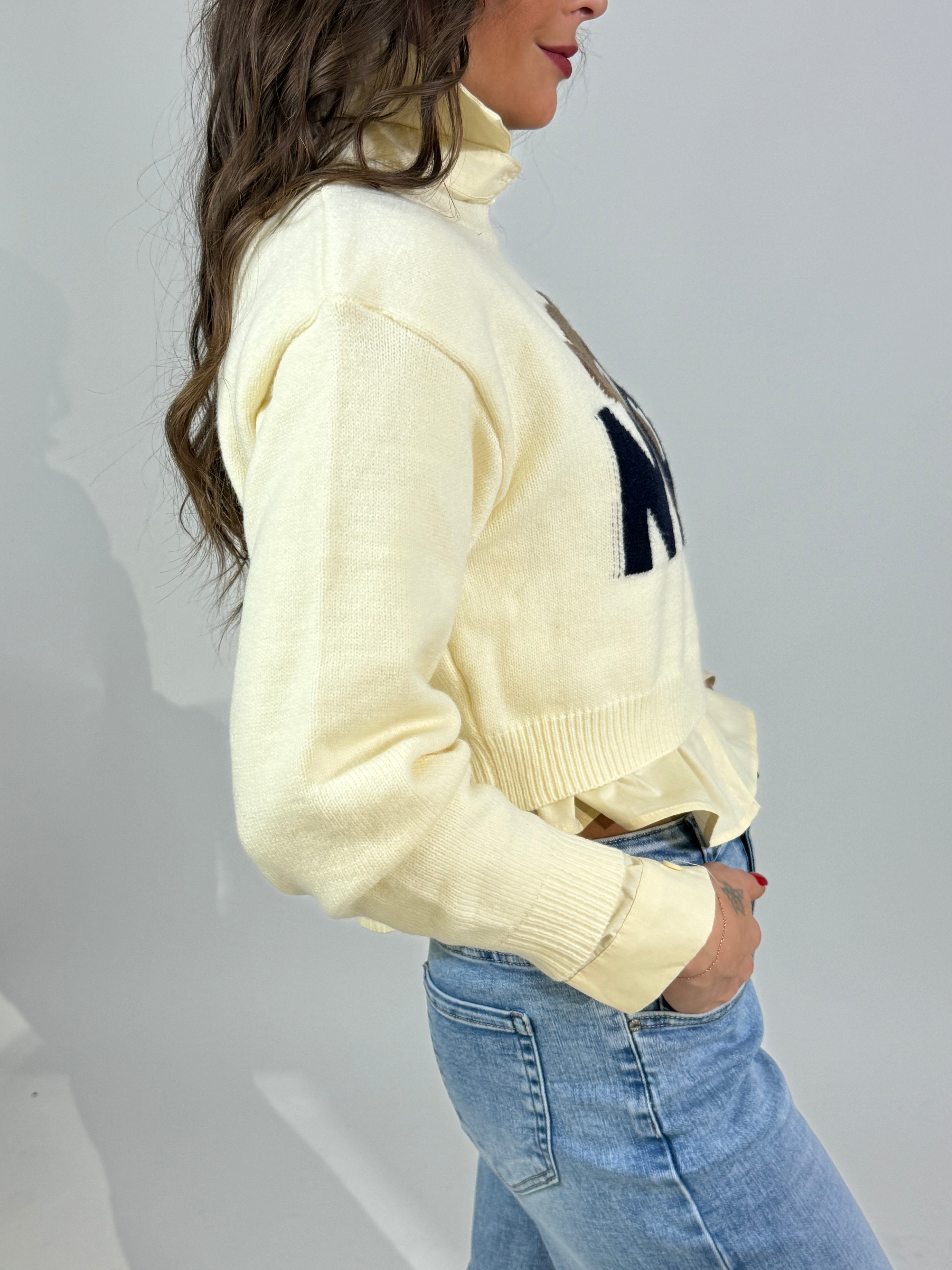 Maglia orsetto Victoria ILMH con scritta e camicia