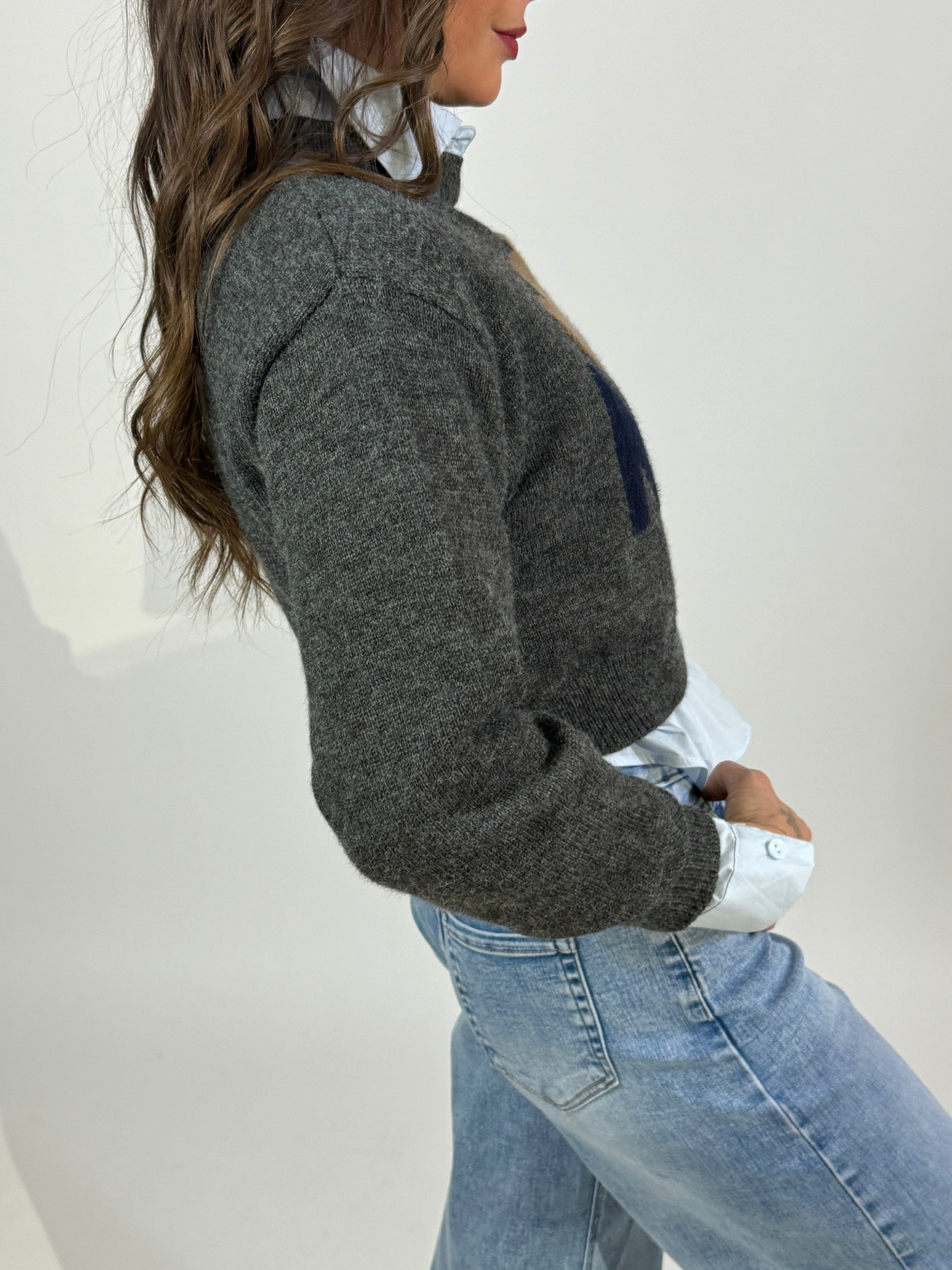 Maglia orsetto Victoria ILMH con scritta e camicia