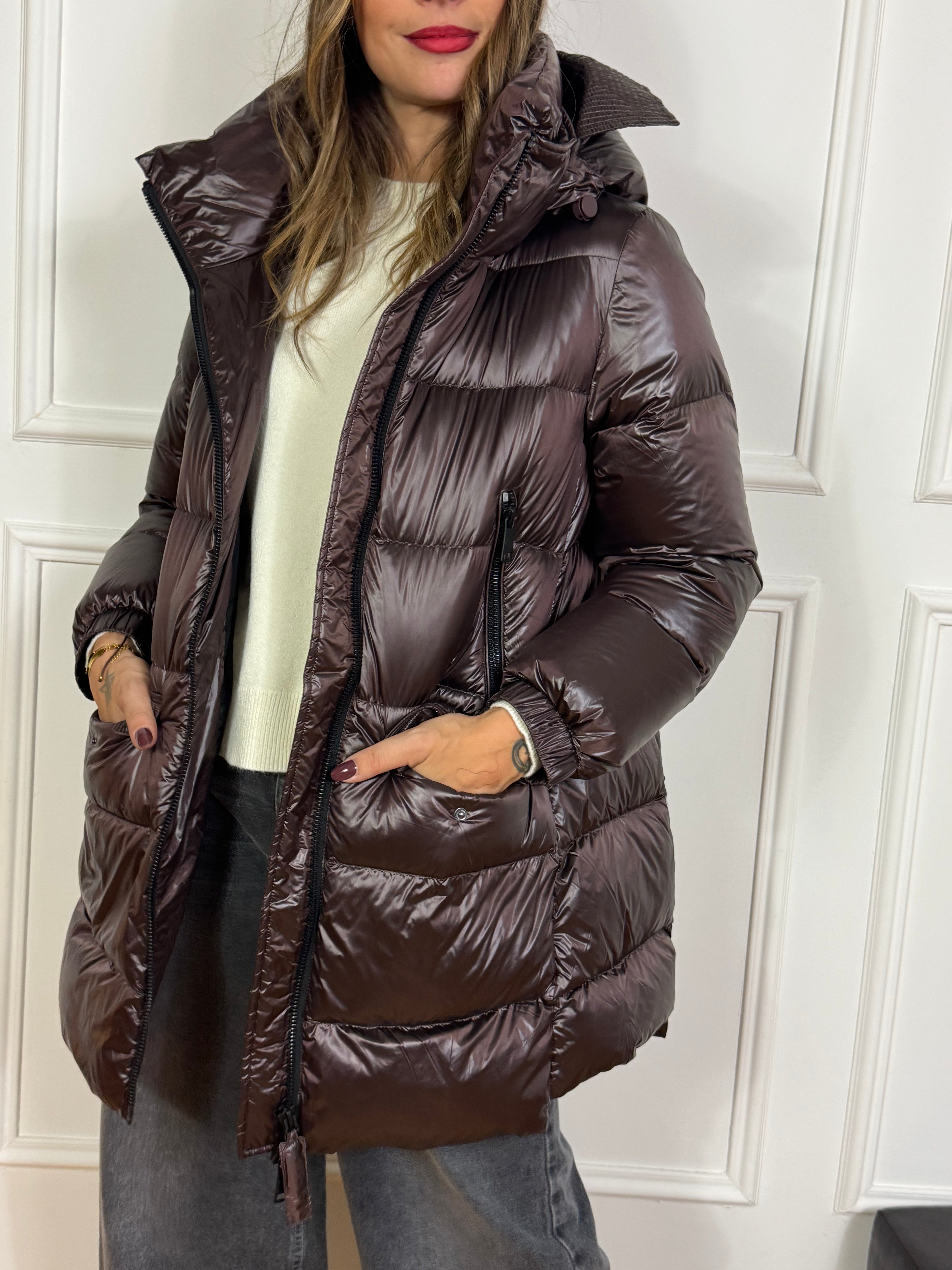 Piumino maxi MEDIO Have One con cappuccio