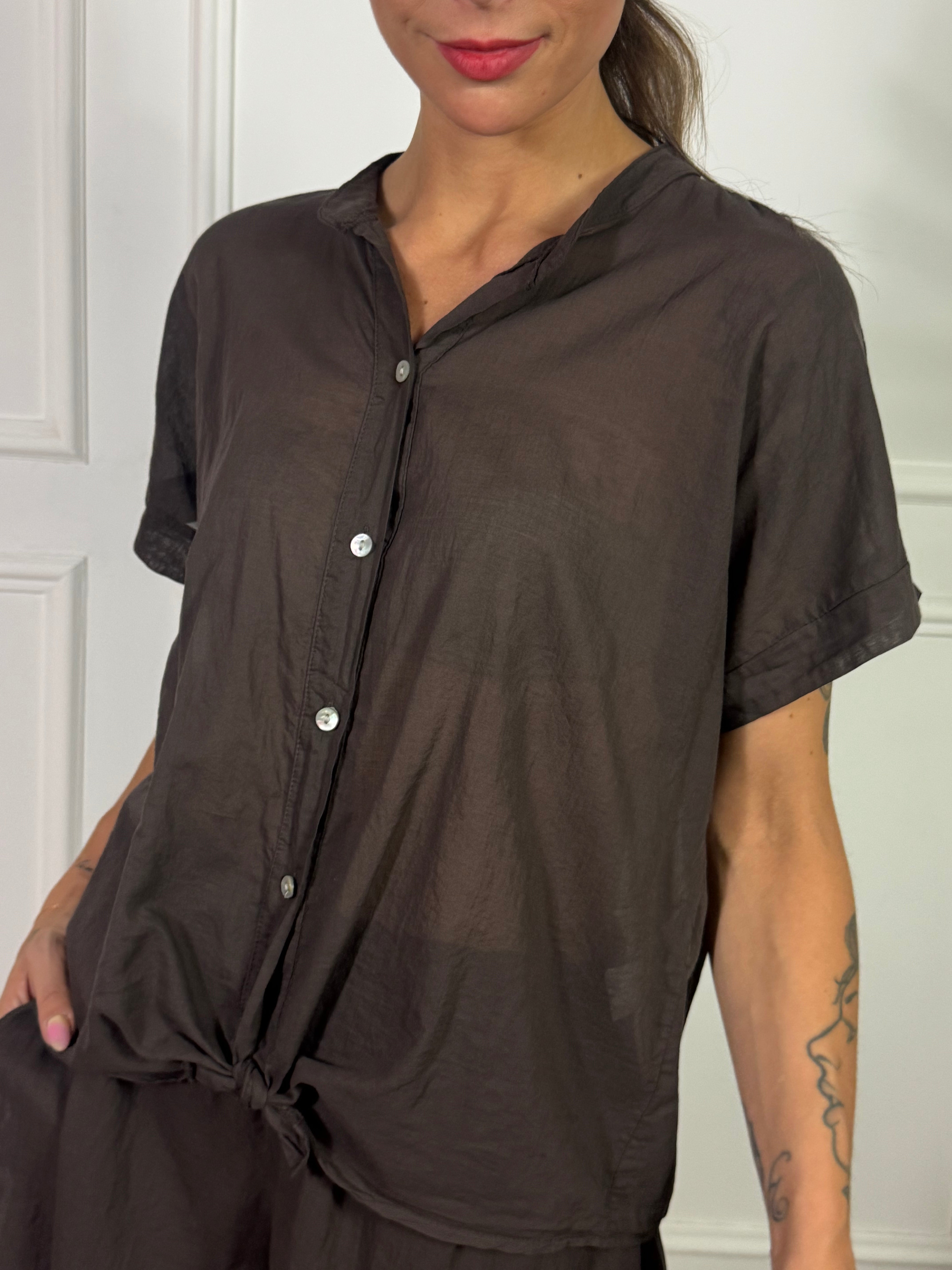 Camicia MANICA CORTA Kikisix in mussola di cotone